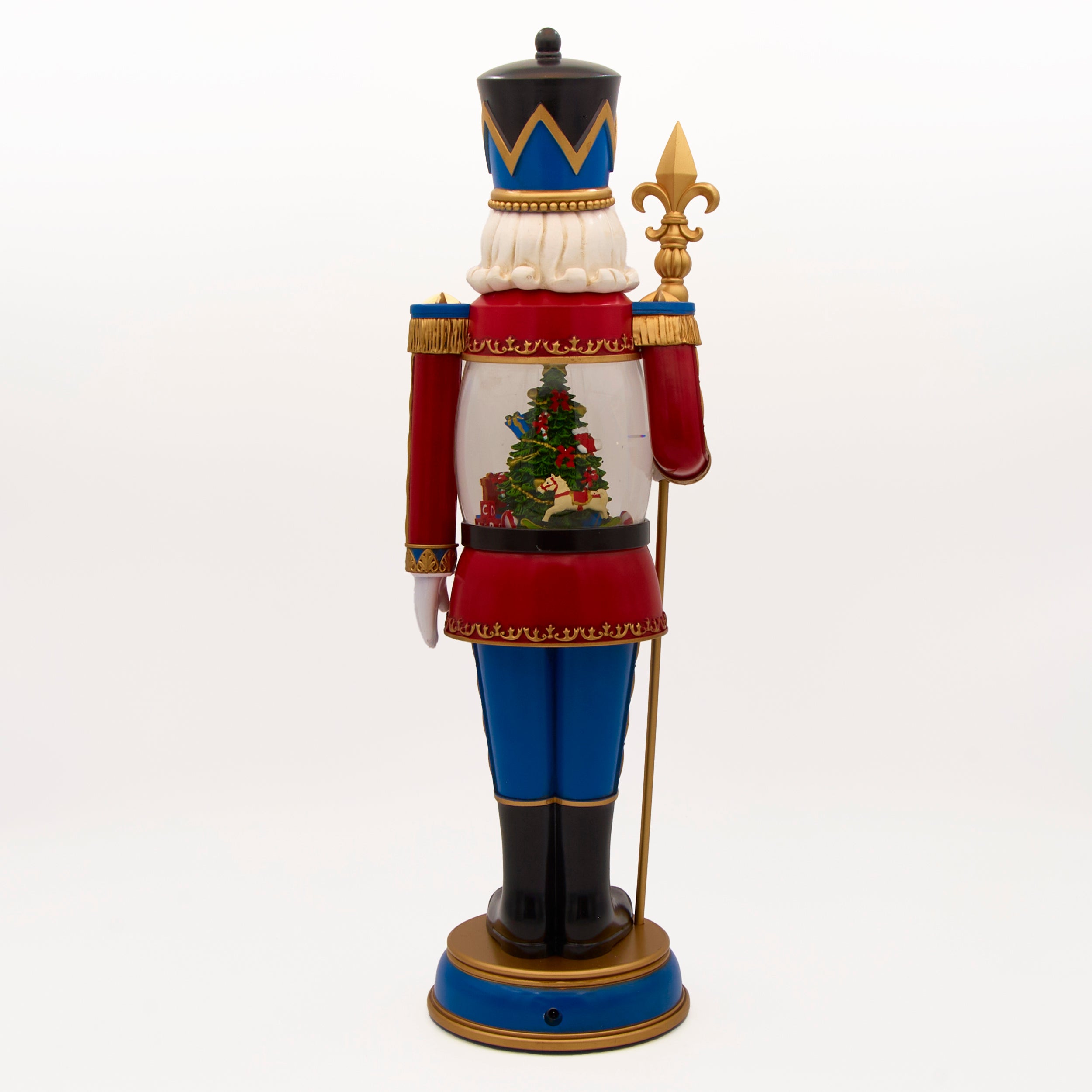 Confetti Lites Lighted Swirl Nutcracker Statue with Tree & Presents