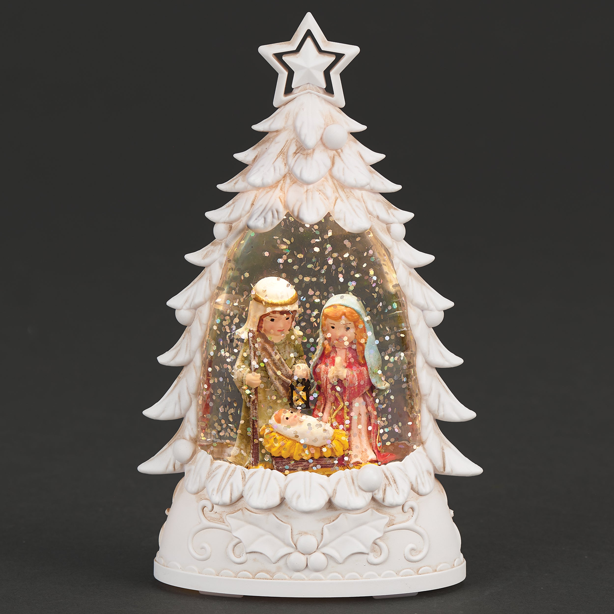 HOLY FAMILY 聖家族 ライト点灯 47cm チカーノ メキシコ 宗教像 Lighted Holy Family Christmas Tree – Shimmering Merry Lites