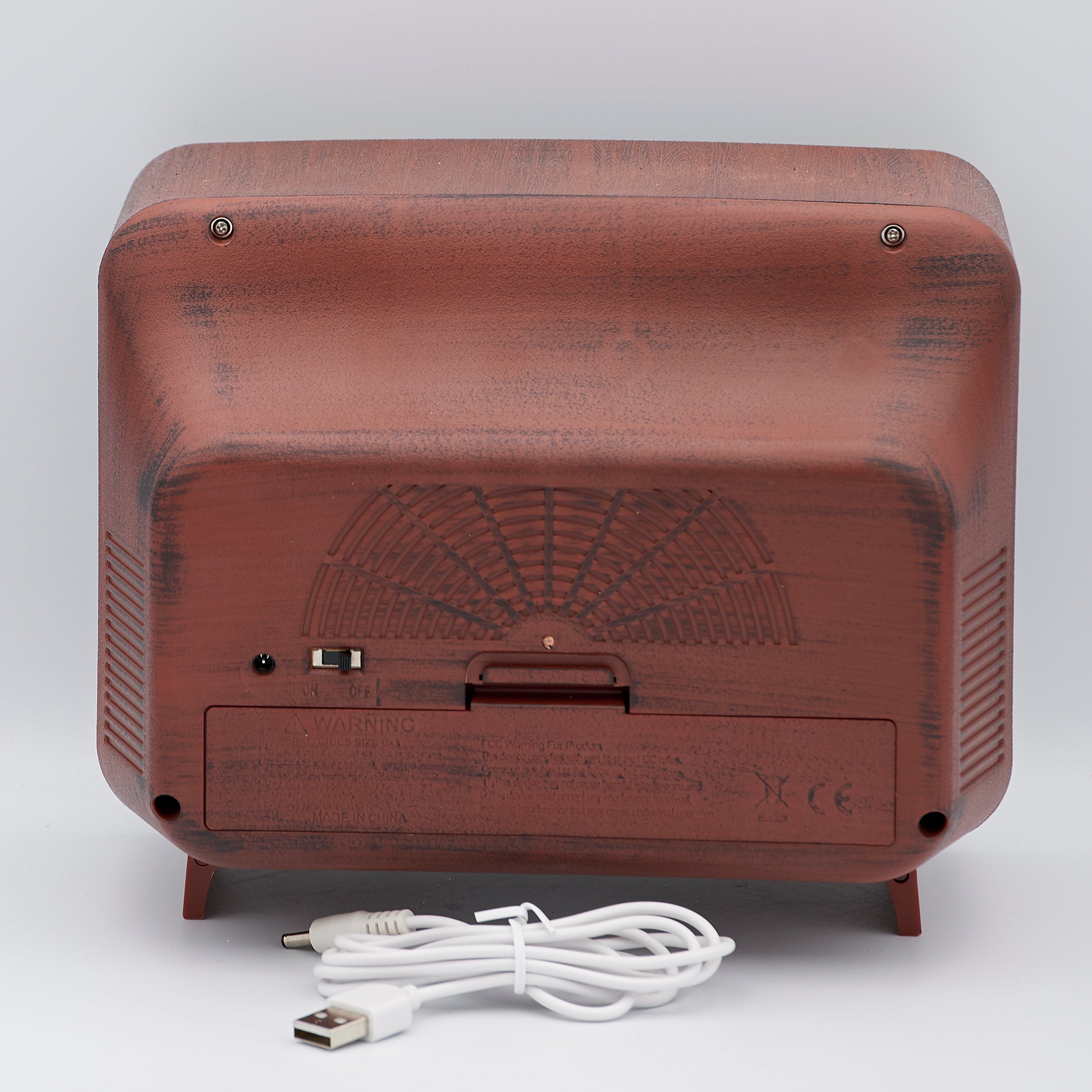 Confetti Lites Lighted Musical Swirl Vintage TV with Santa & Ferris Wheel