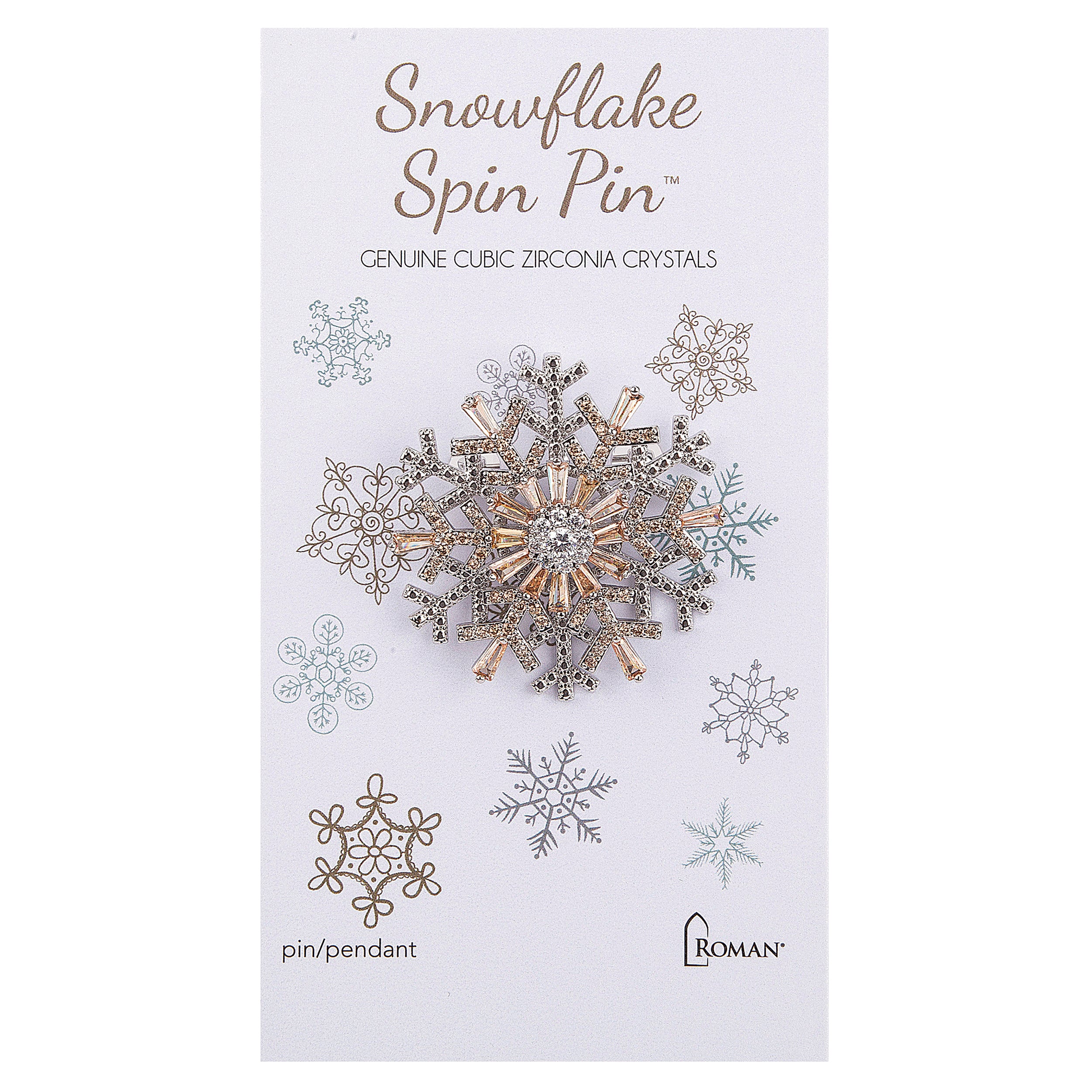 Snowflake Spinning Pin