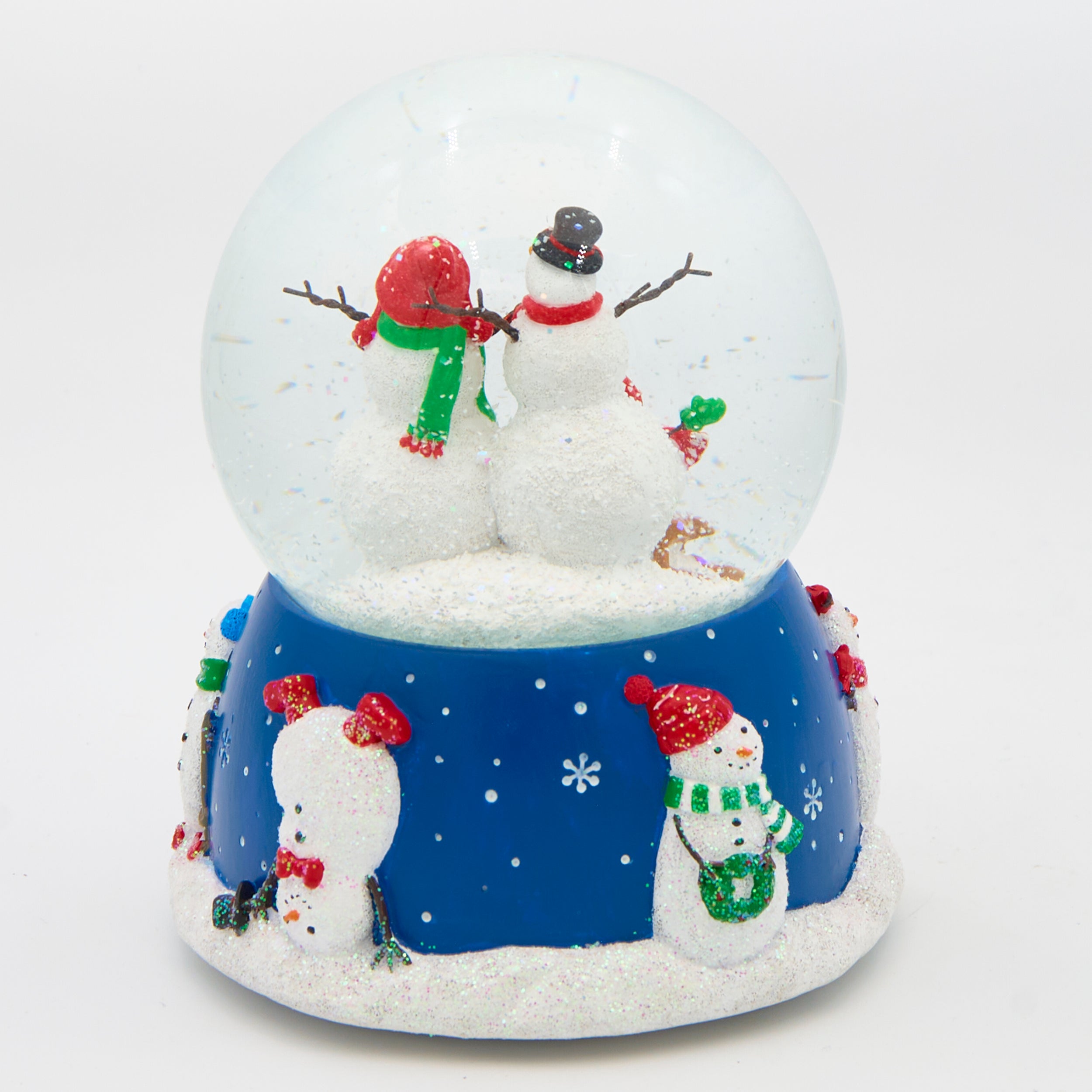 Glitterdome Musical Snowman Family – "Winter Wonderland" Tune