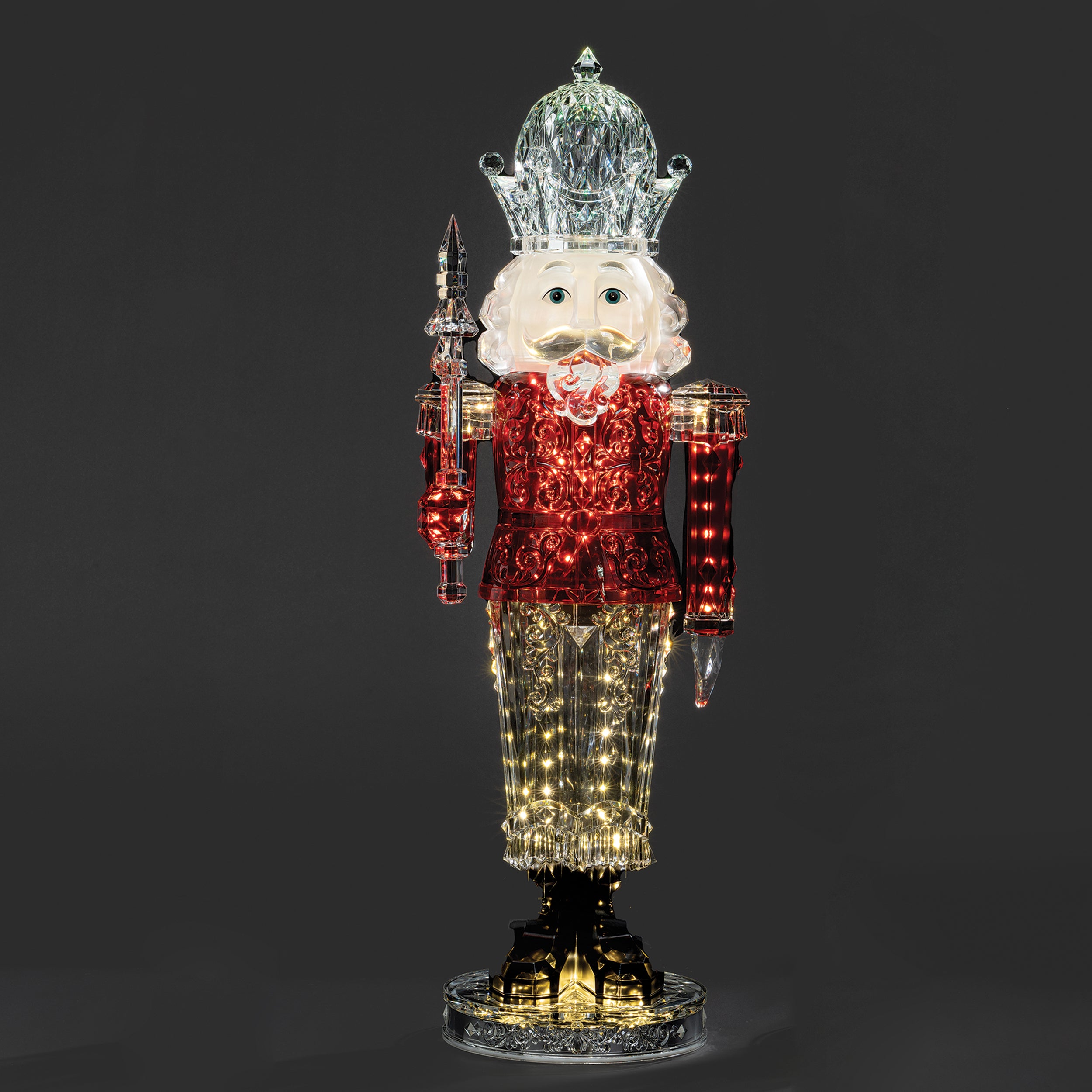 Lighted Musical Acrylic Nutcracker