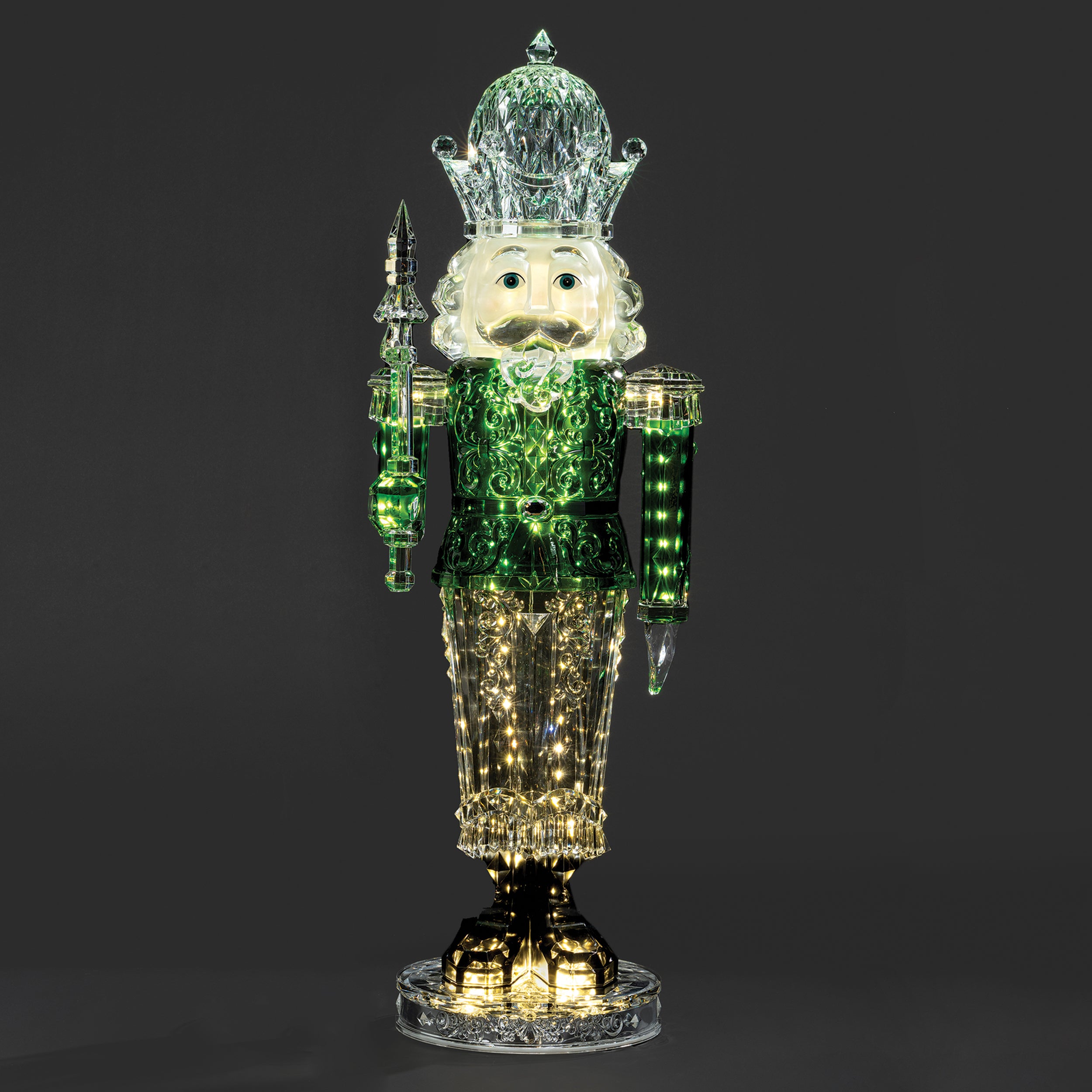 Lighted Musical Acrylic Nutcracker