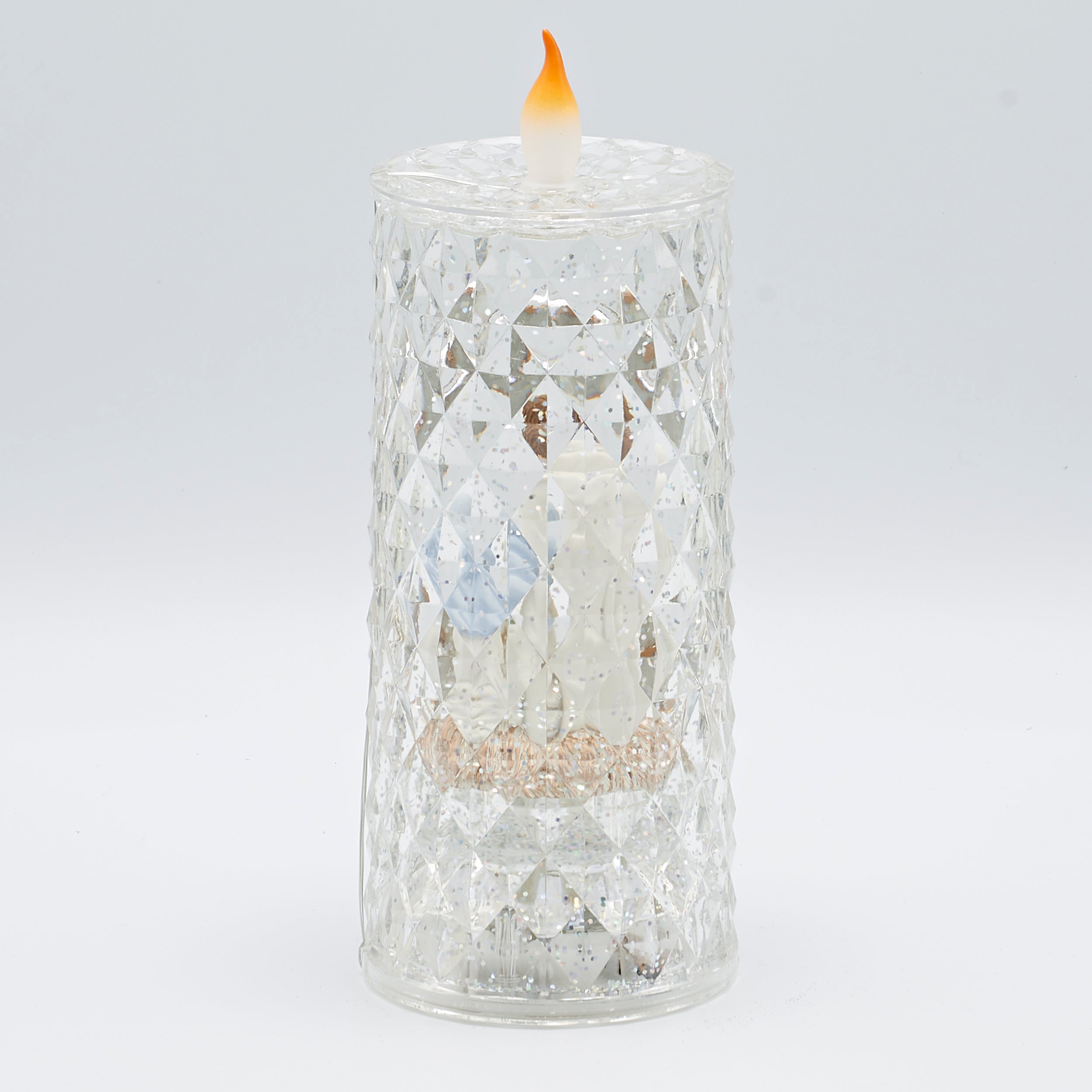 Confetti Lites Lighted Swirl Candle with Holy Family