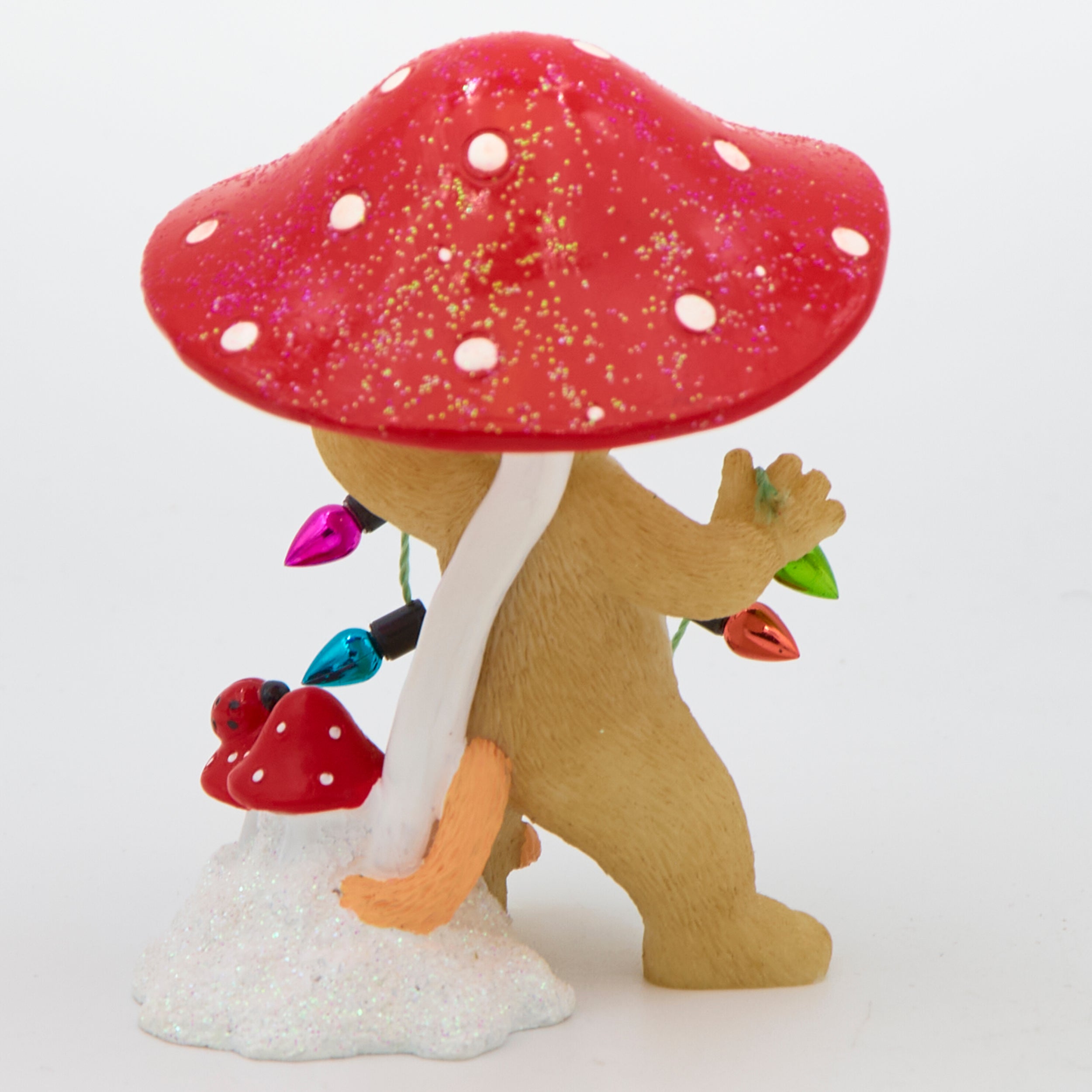 Charming Tails Mouse Under Mushroom Cap Figure