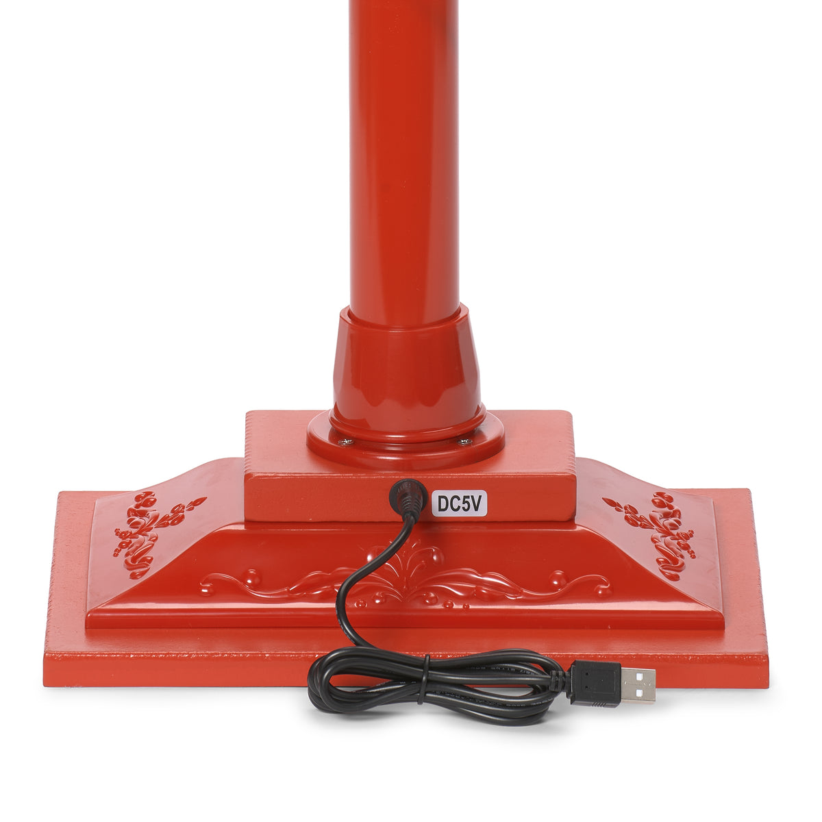 Rudolph lamppost amusement base with power adapter