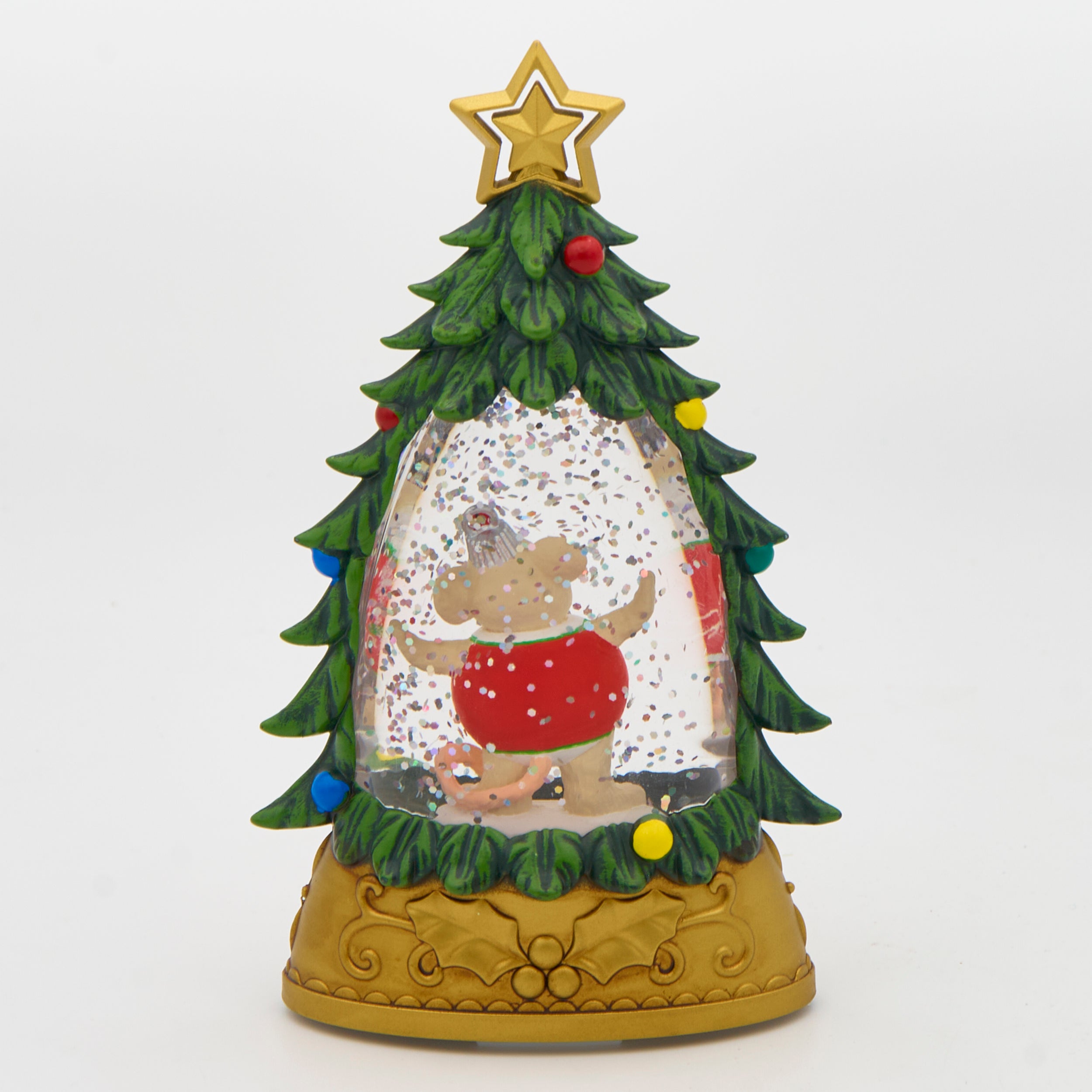 Charming Tails Lighted Mouse in Tree - Shimmering Merry Lites