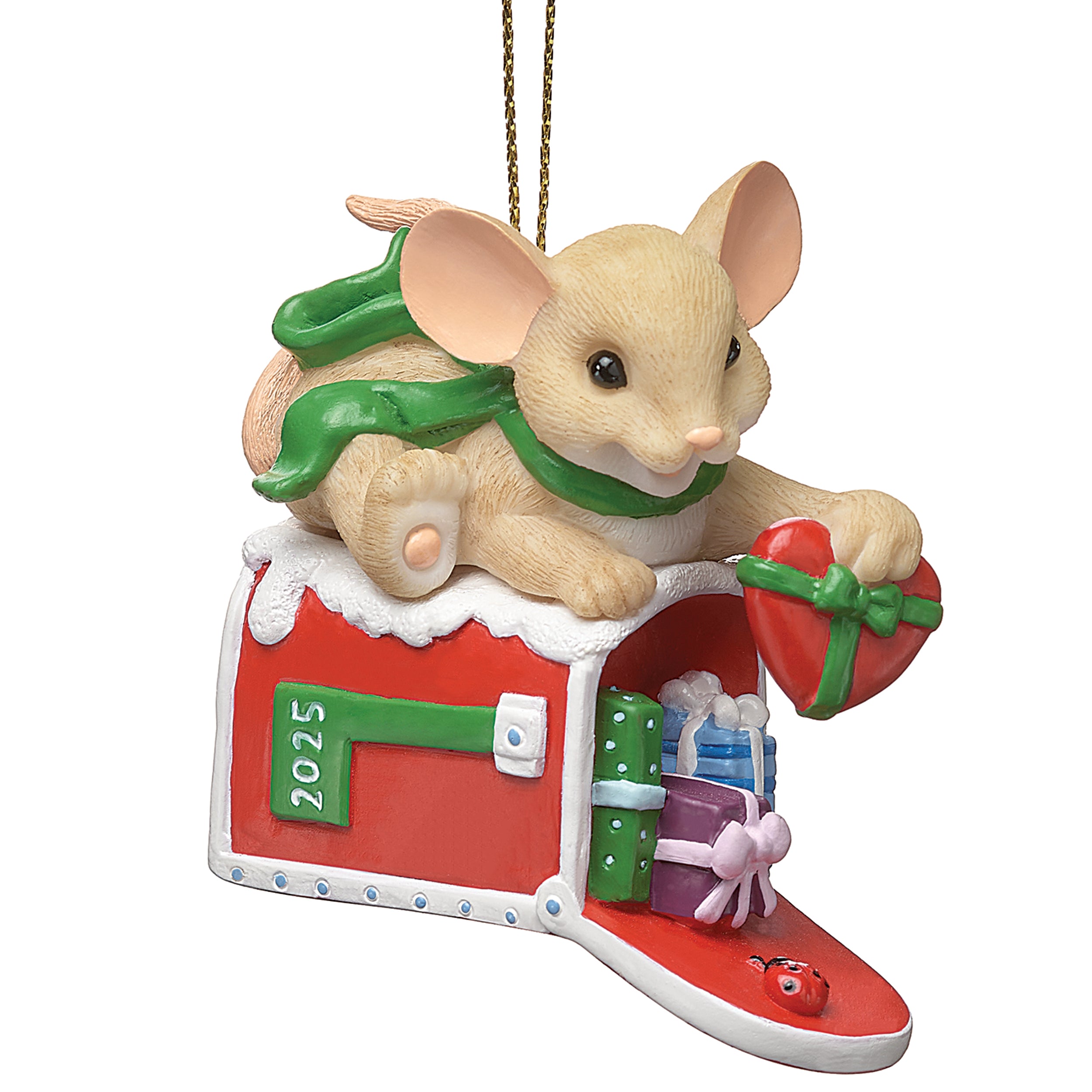 Charming Tails Mailbox Mouse 2025 Annual Ornament