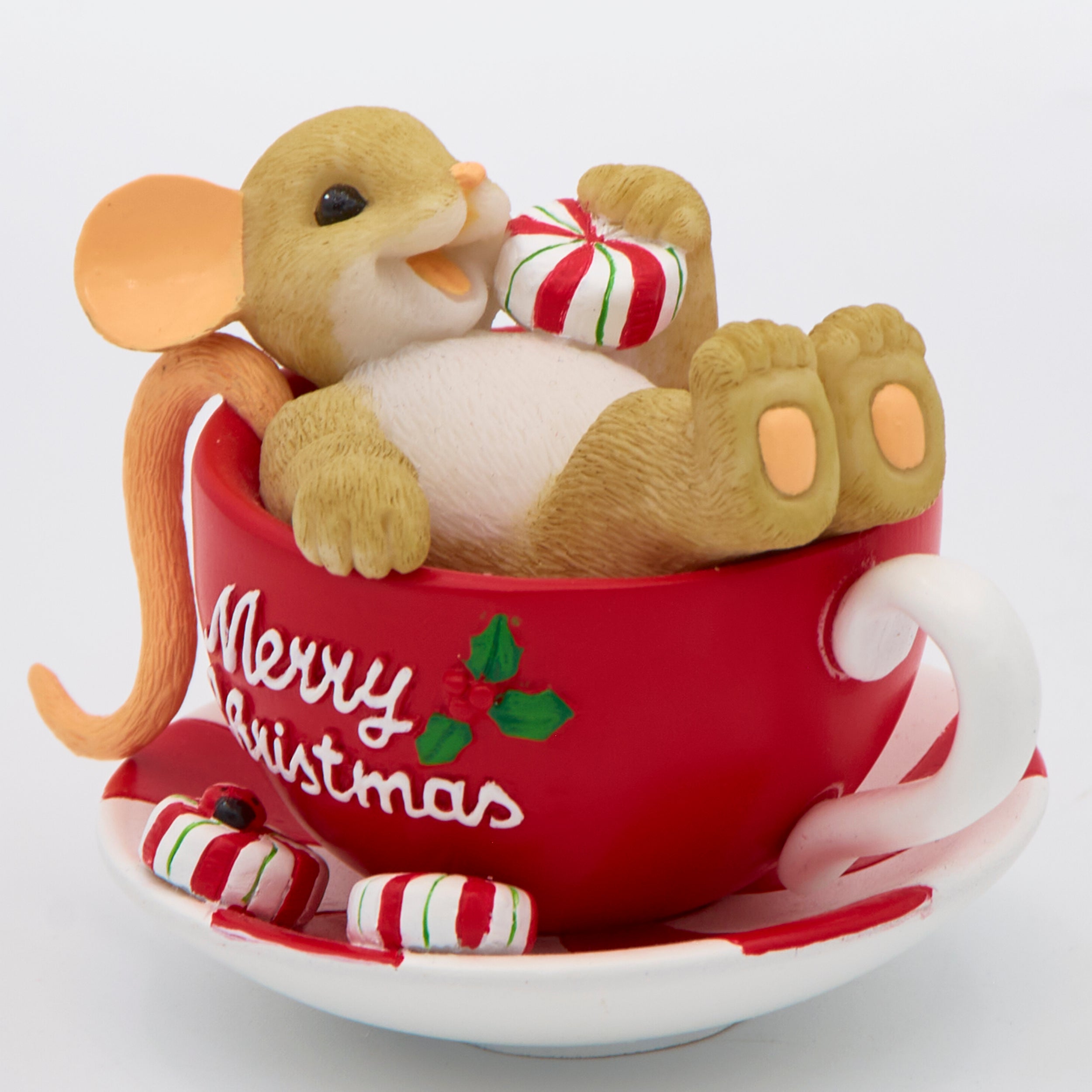 Charming Tails Teacup Mouse Figure