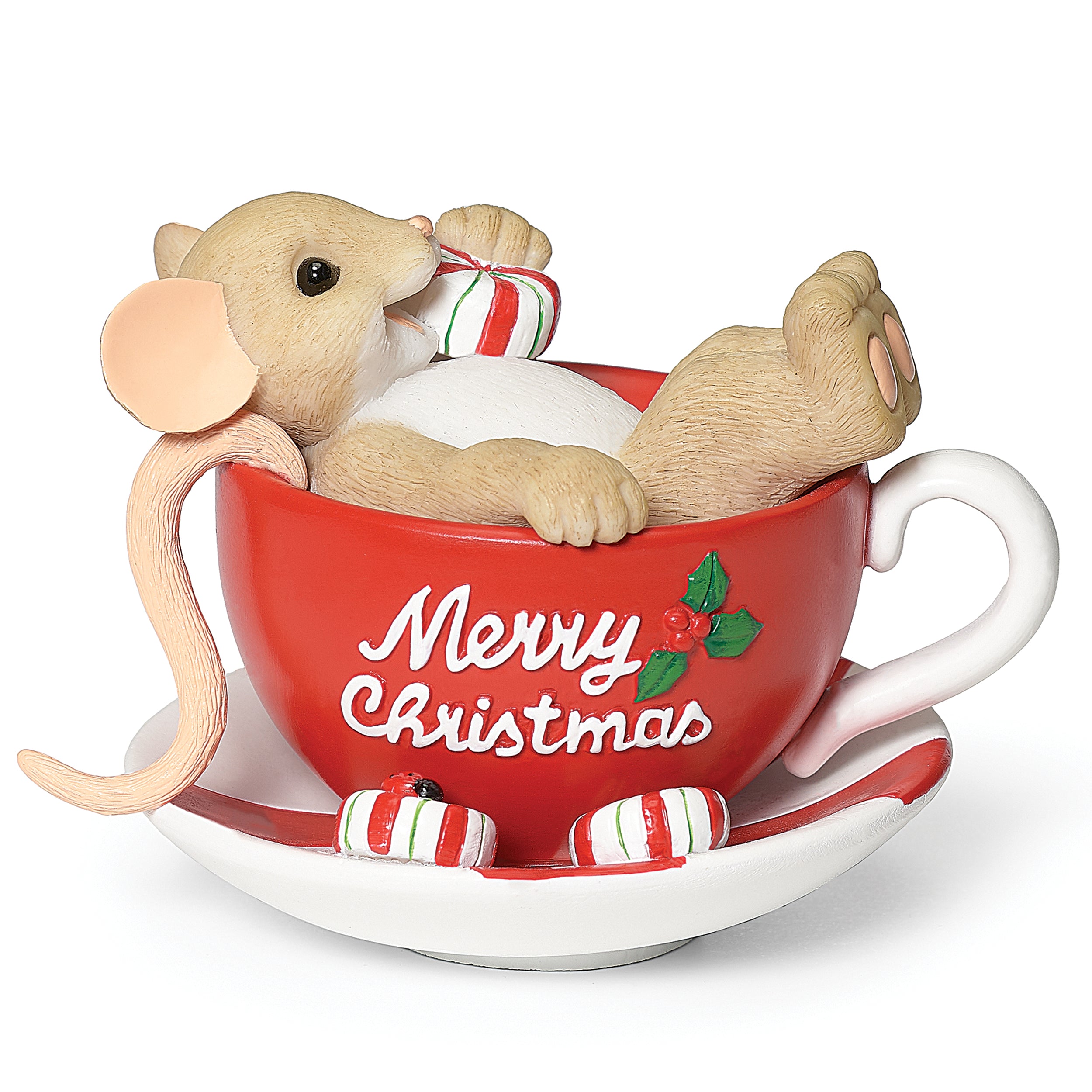 Charming Tails Teacup Mouse Figure