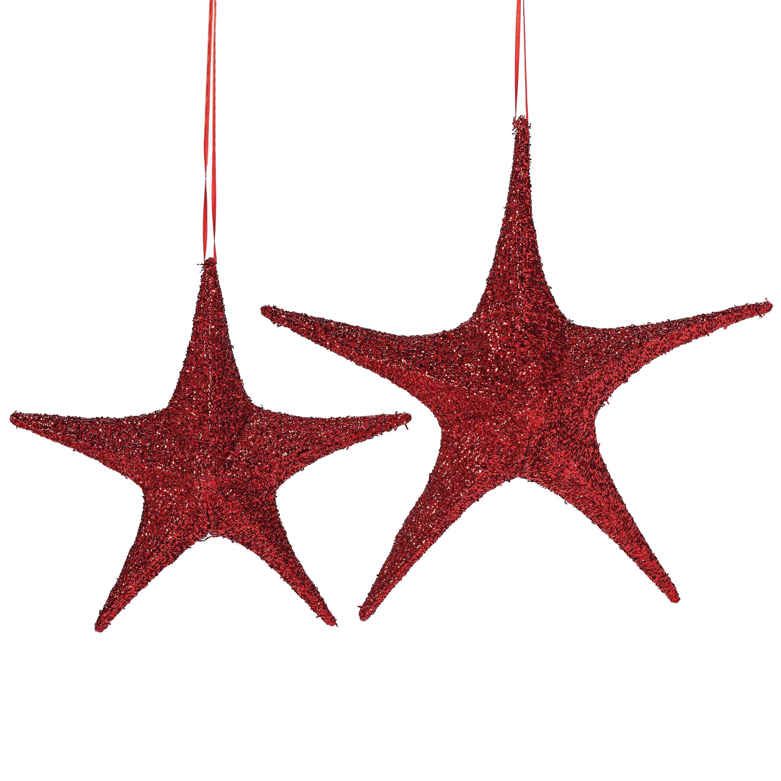 Red Star Hanging Decor Set