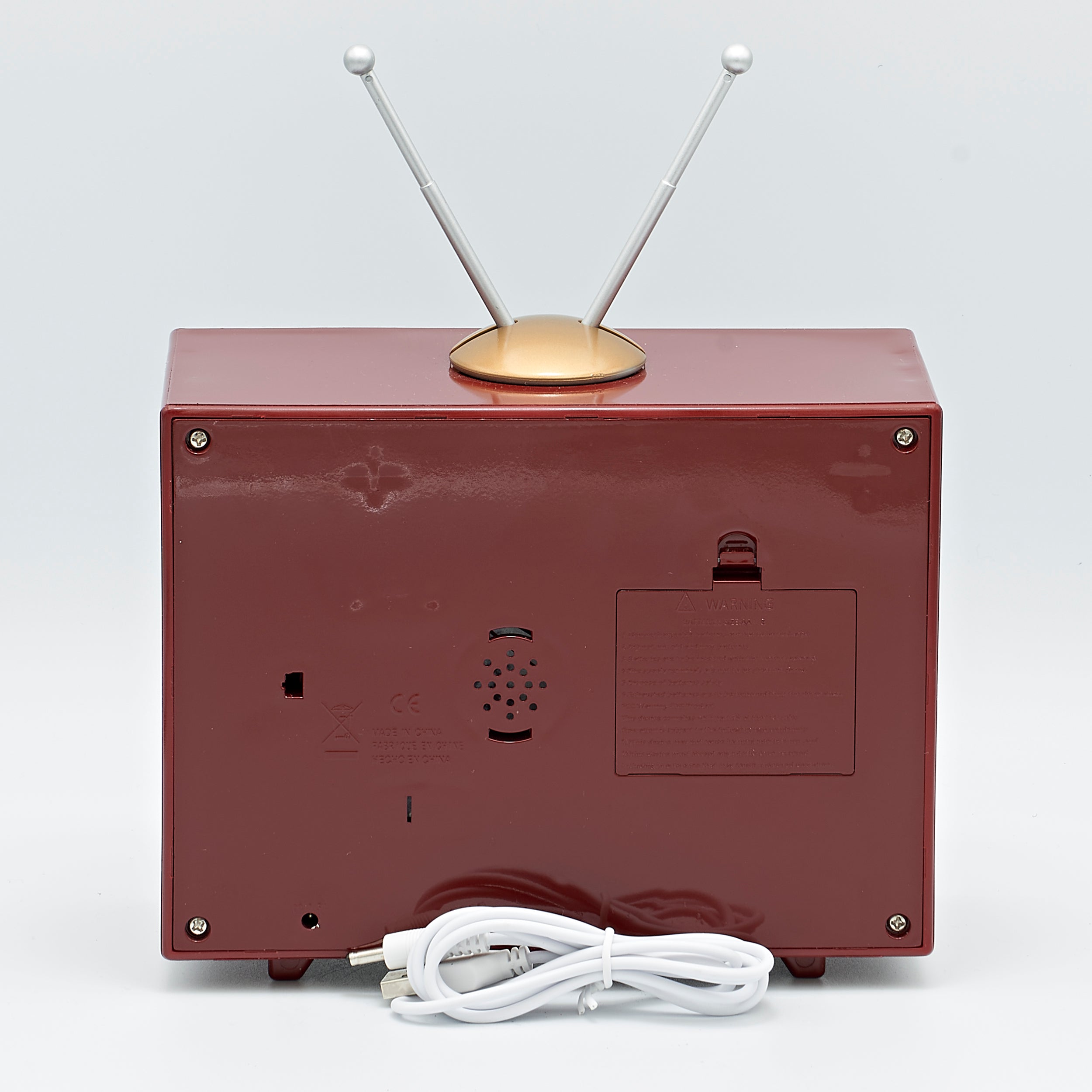 Confetti Lites Lighted Swirl TV with Snowmen