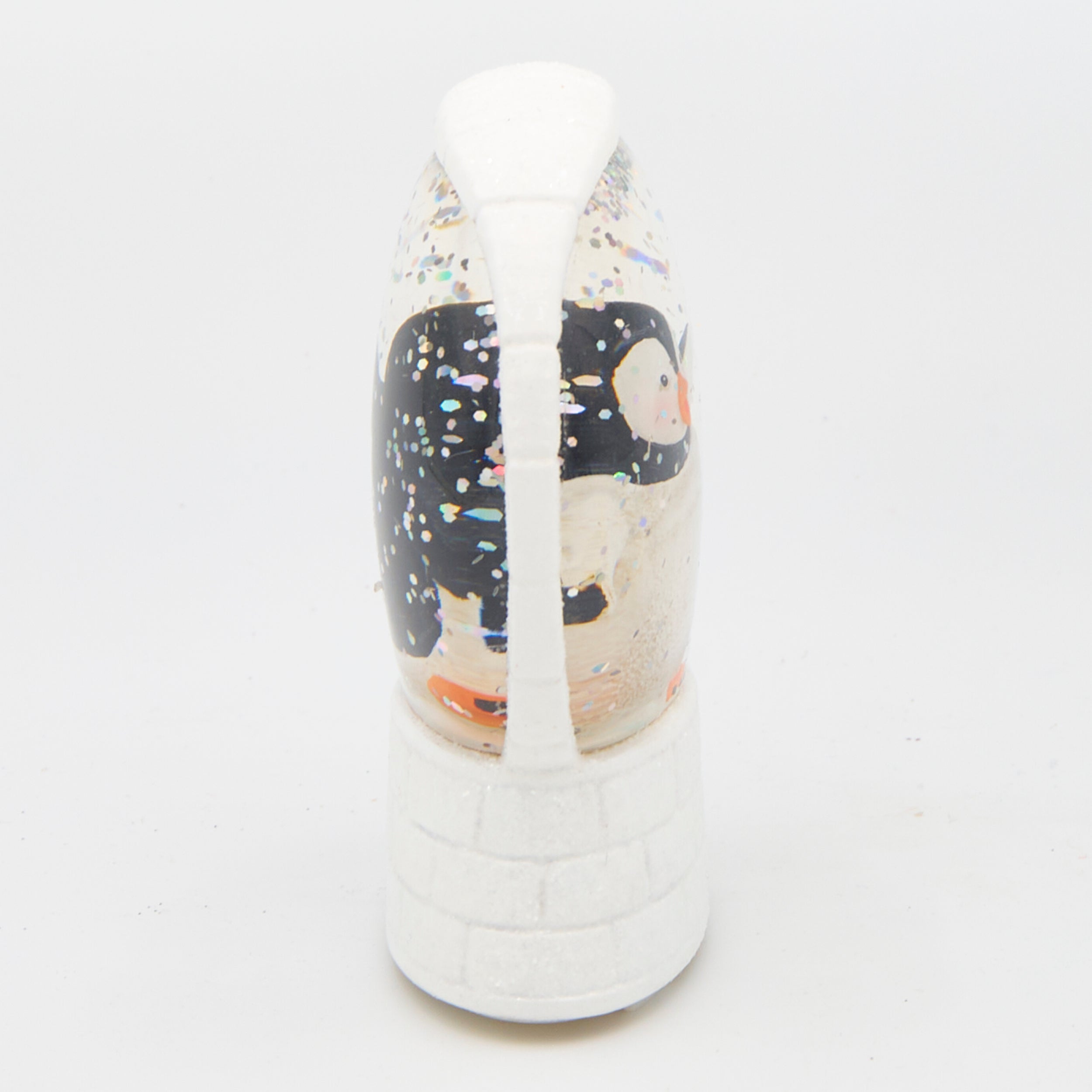 Glitterdome with a penguin inside