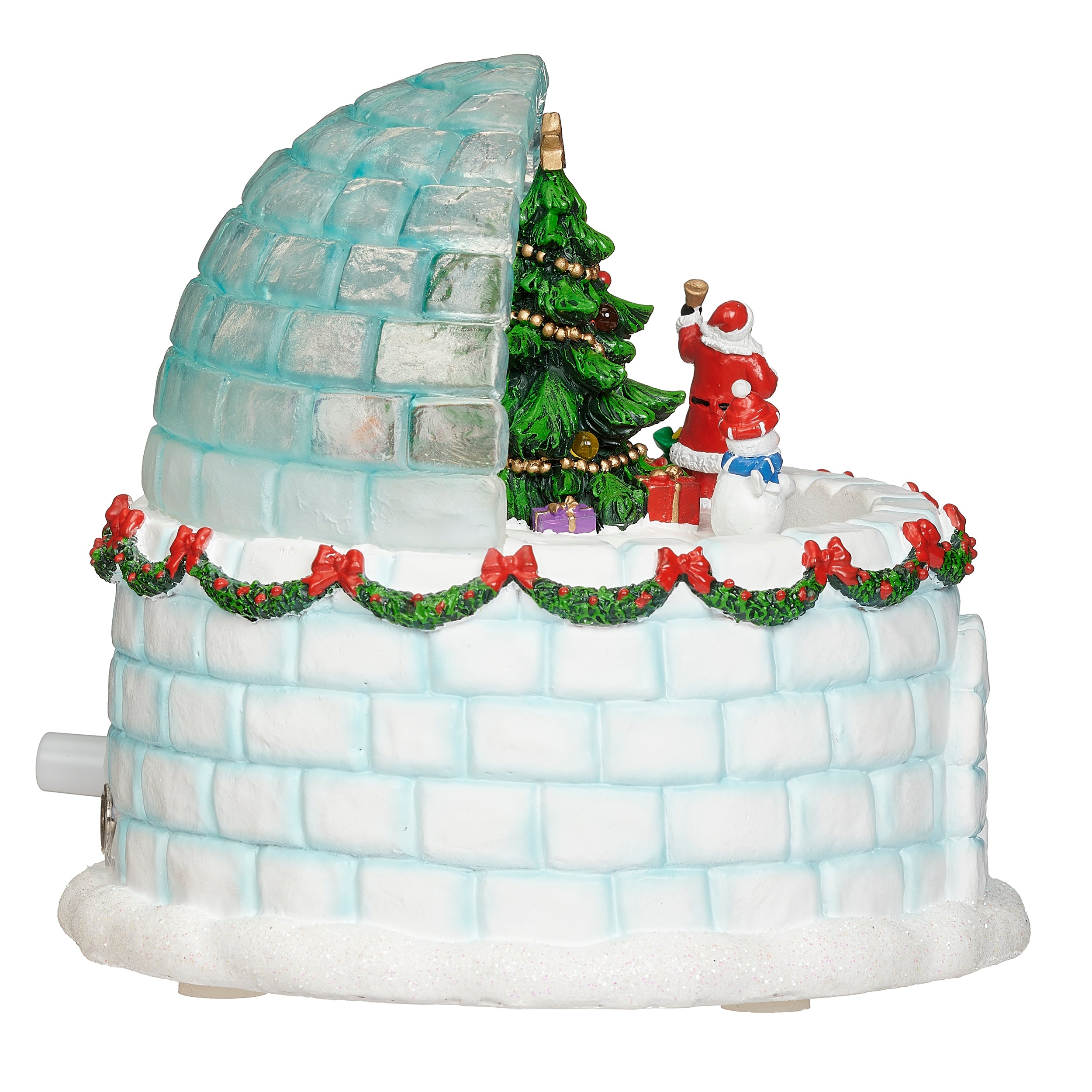 Lighted Musical Igloo with Rotating Holiday Characters