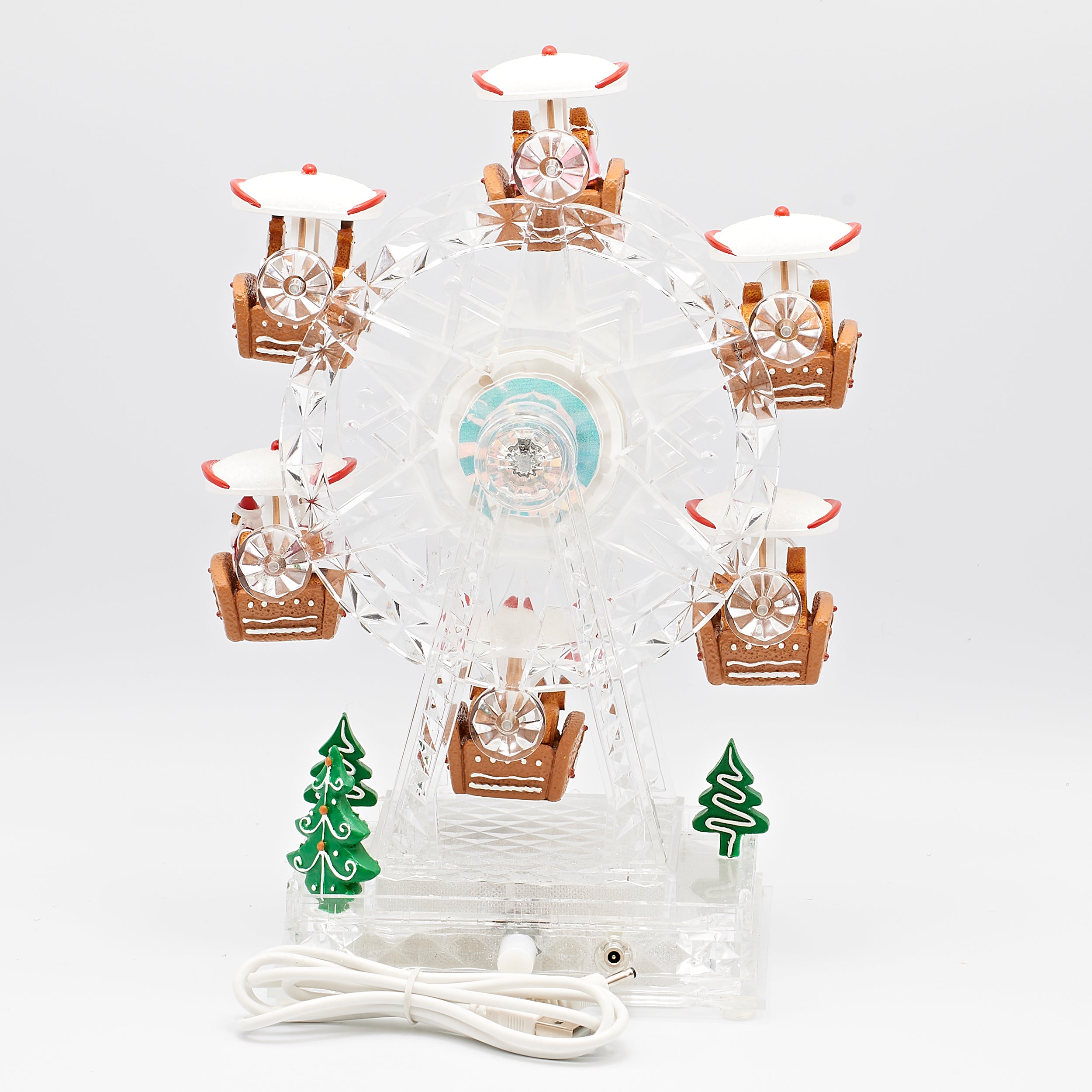 Amusements Lighted & Musical Gingerbread Ferris Wheel