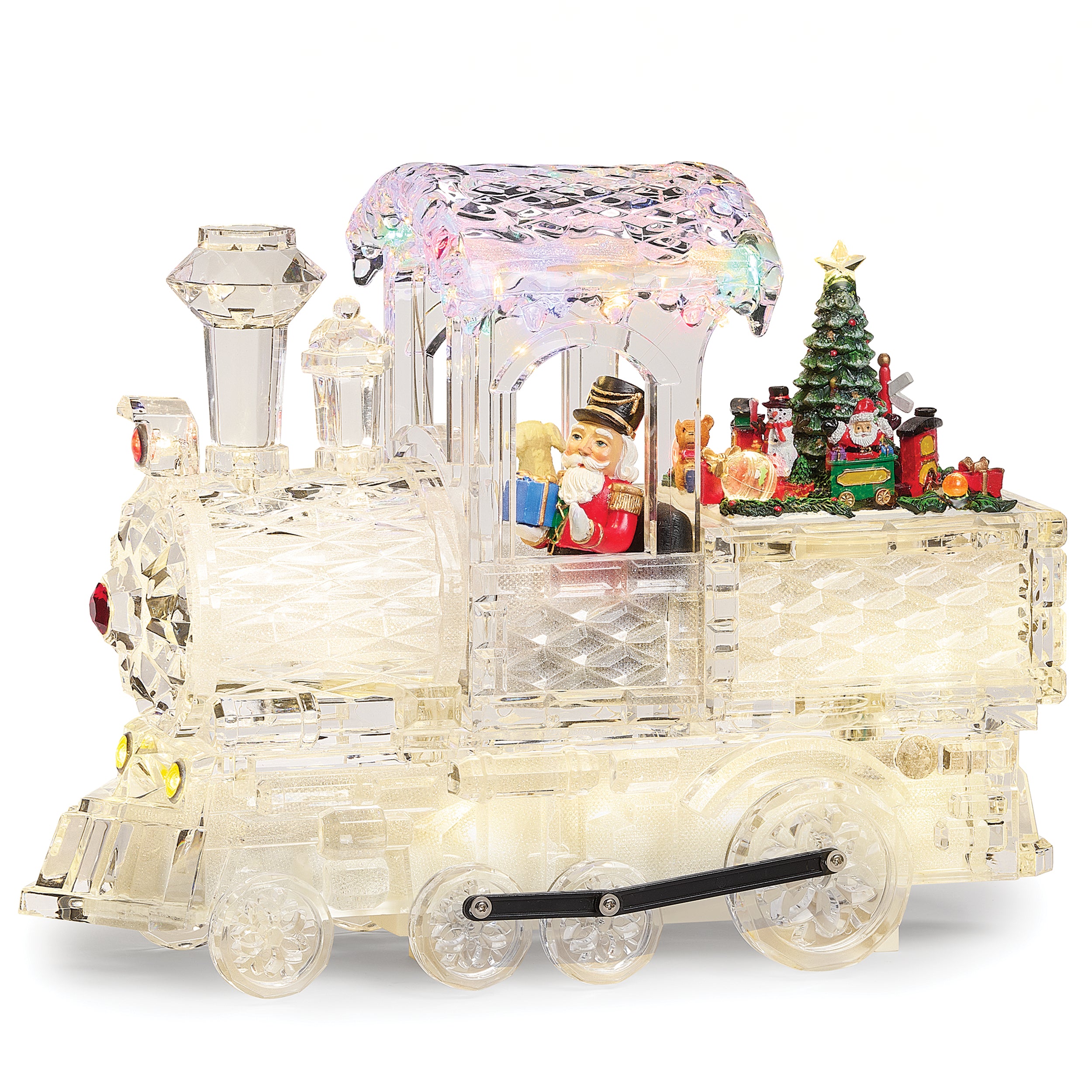 Amusements Lighted Musical Train with Rotating Wheels