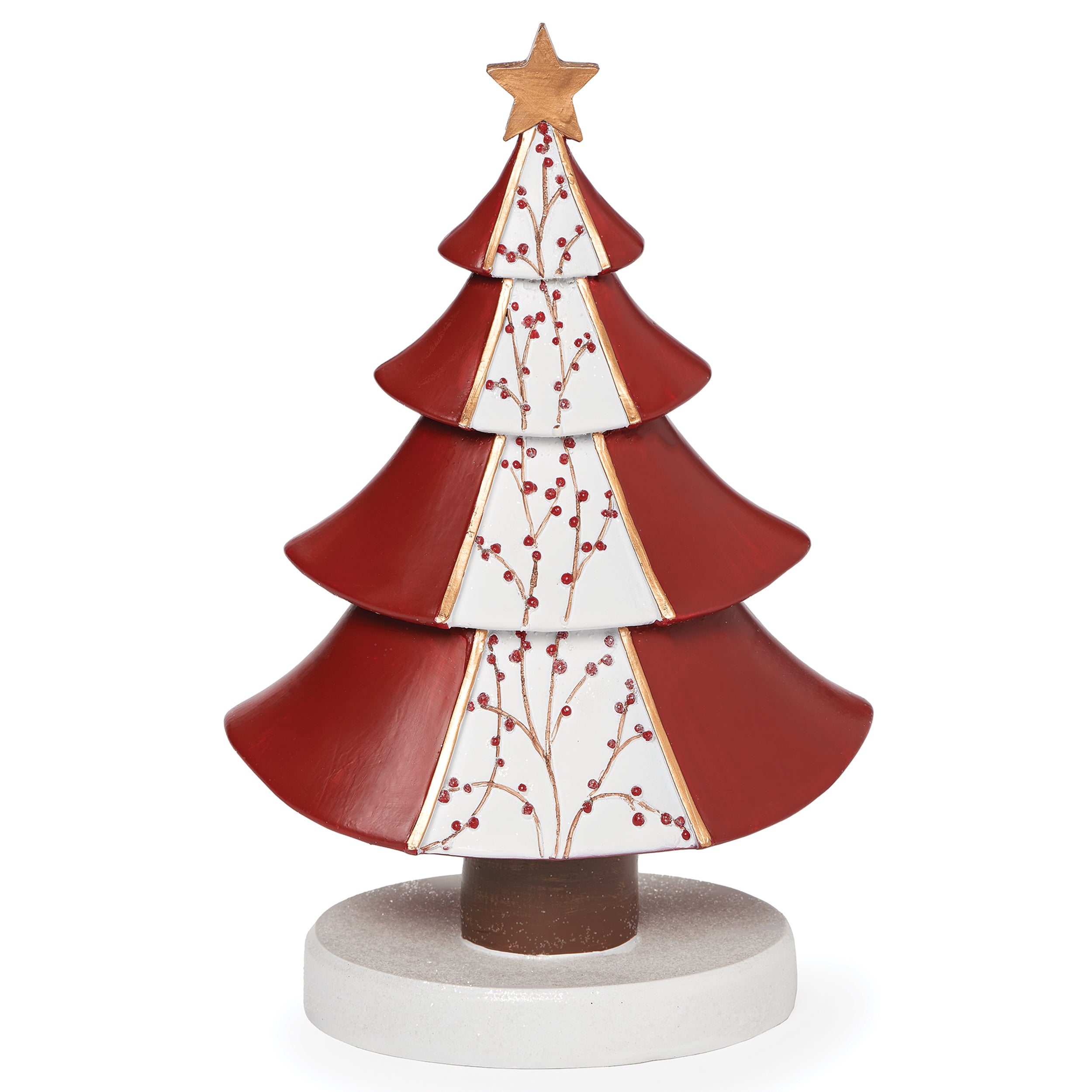 Red Berry Christmas Tree Figure