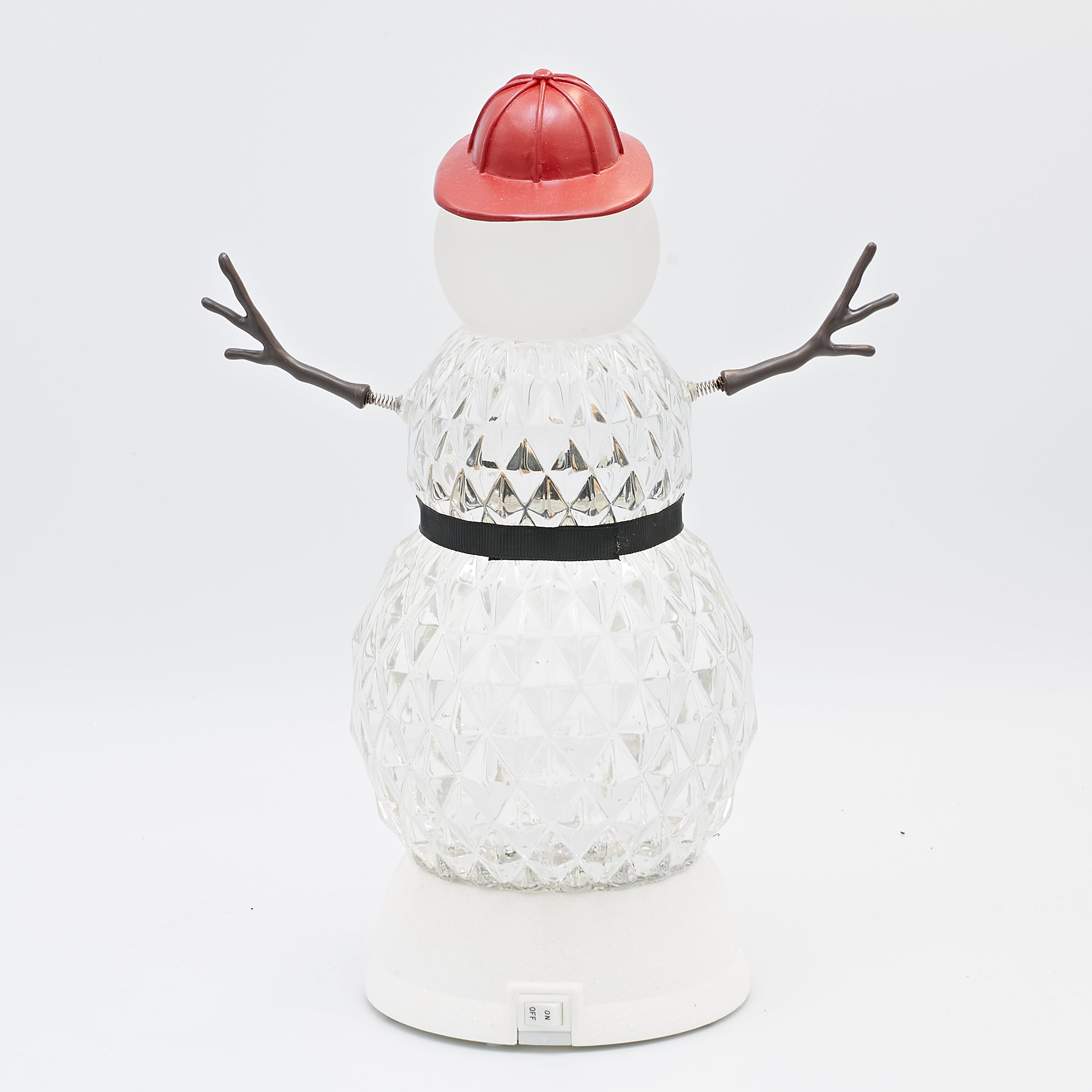 Confetti Lites Lighted Swirl Fireman Snowman