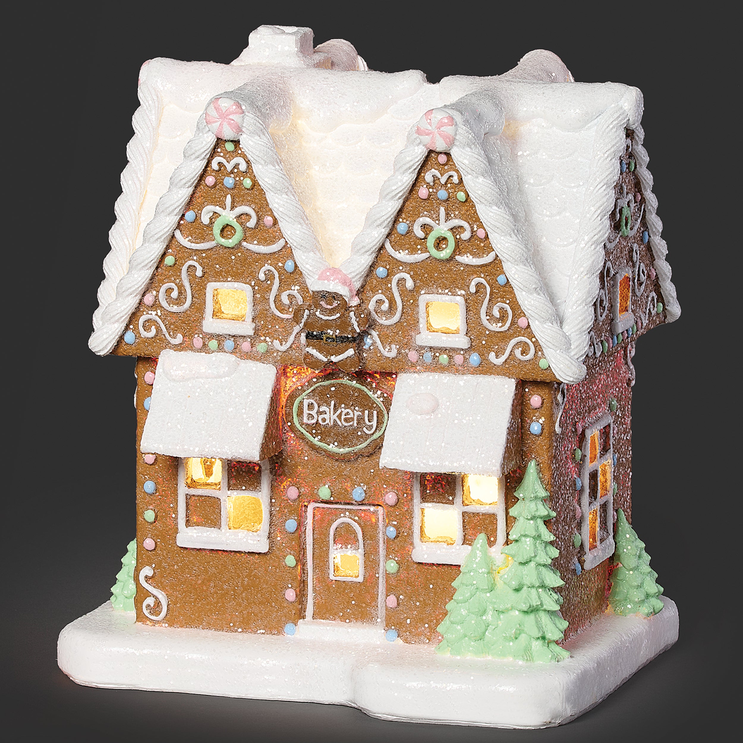 Lighted Gingerbread Bakery
