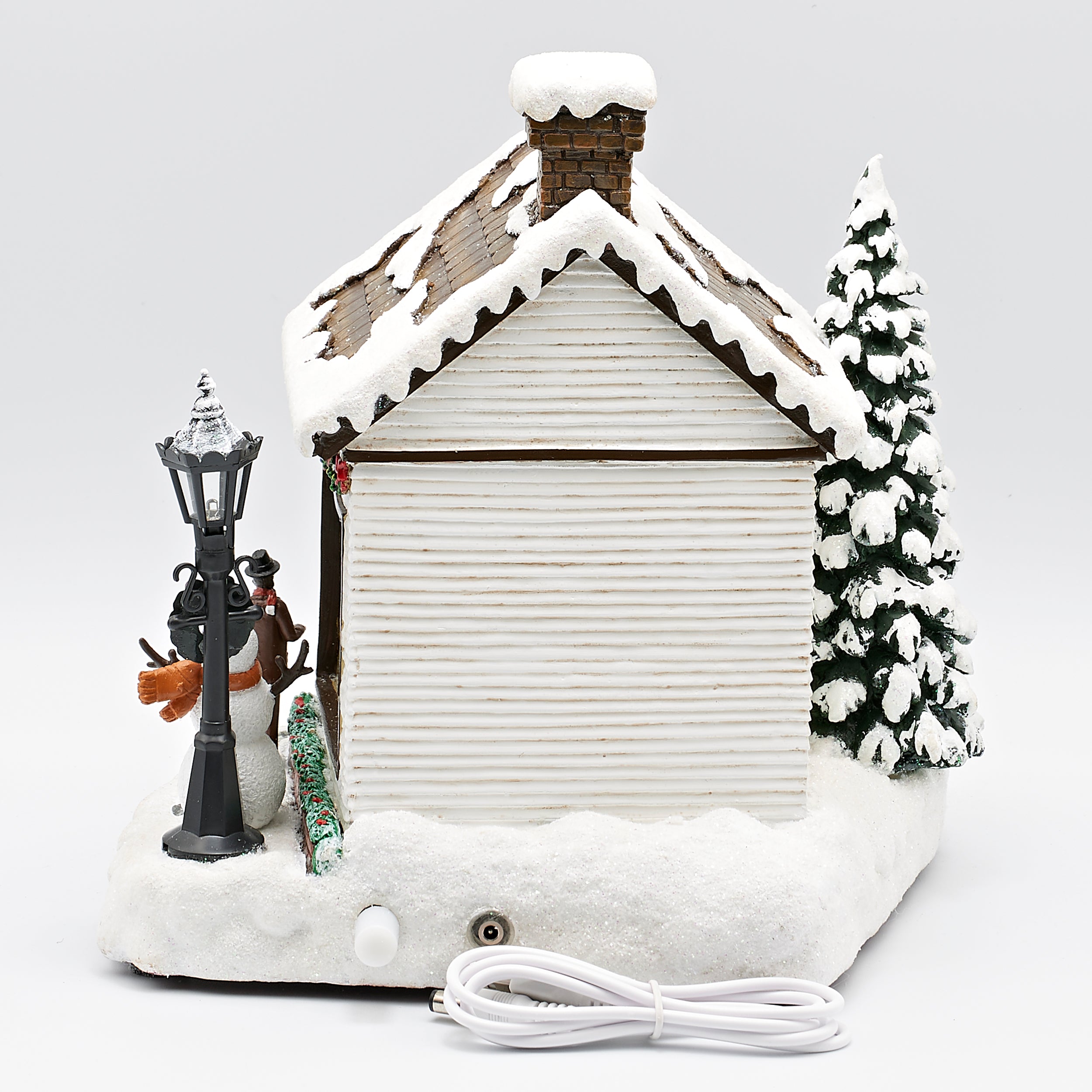 Amusements Lighted Musical Ice Cream Shop with Santa Rotating Inside