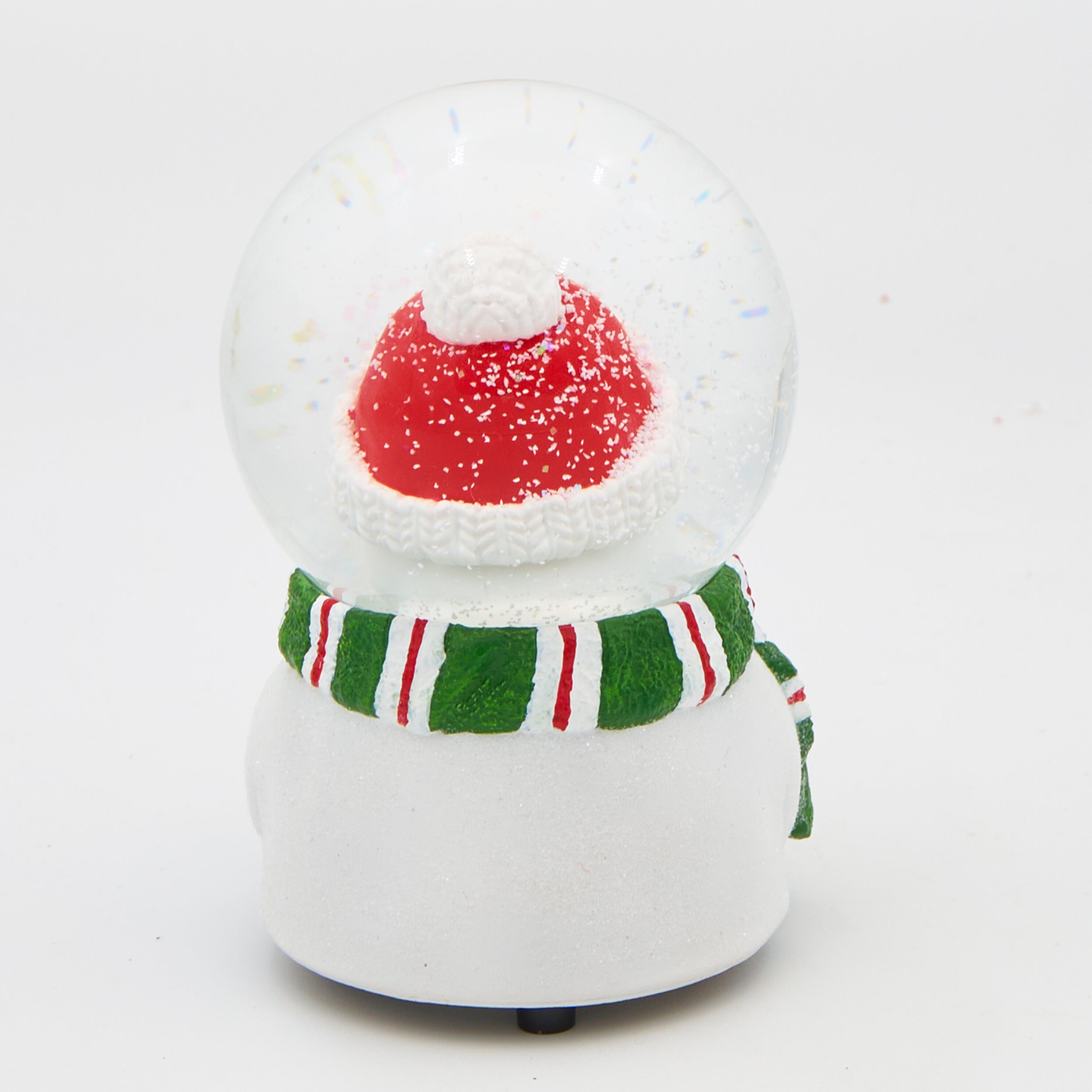 Glitterdome Musical Snowman Holding Cardinal - "The First Noel" Tune