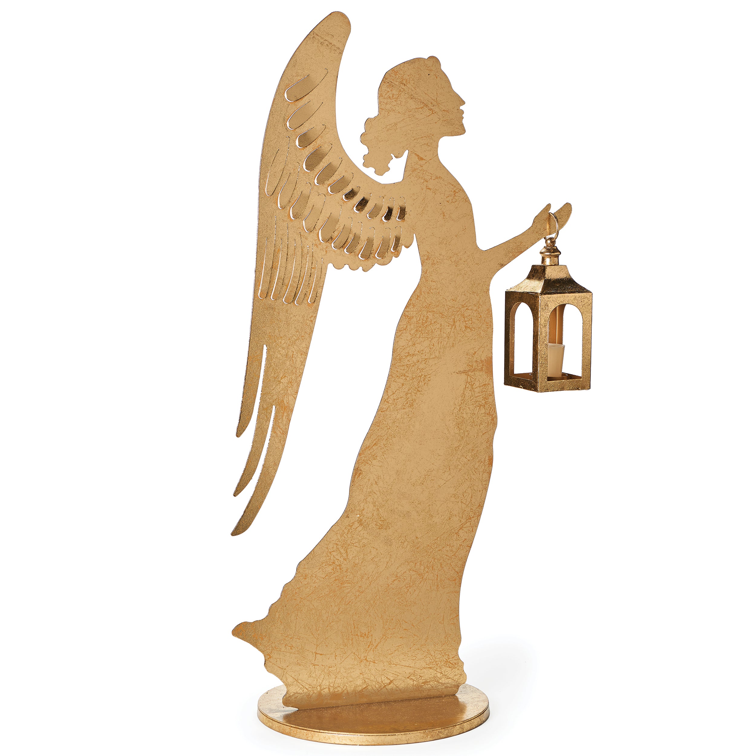 Angel Silhouette with Lantern