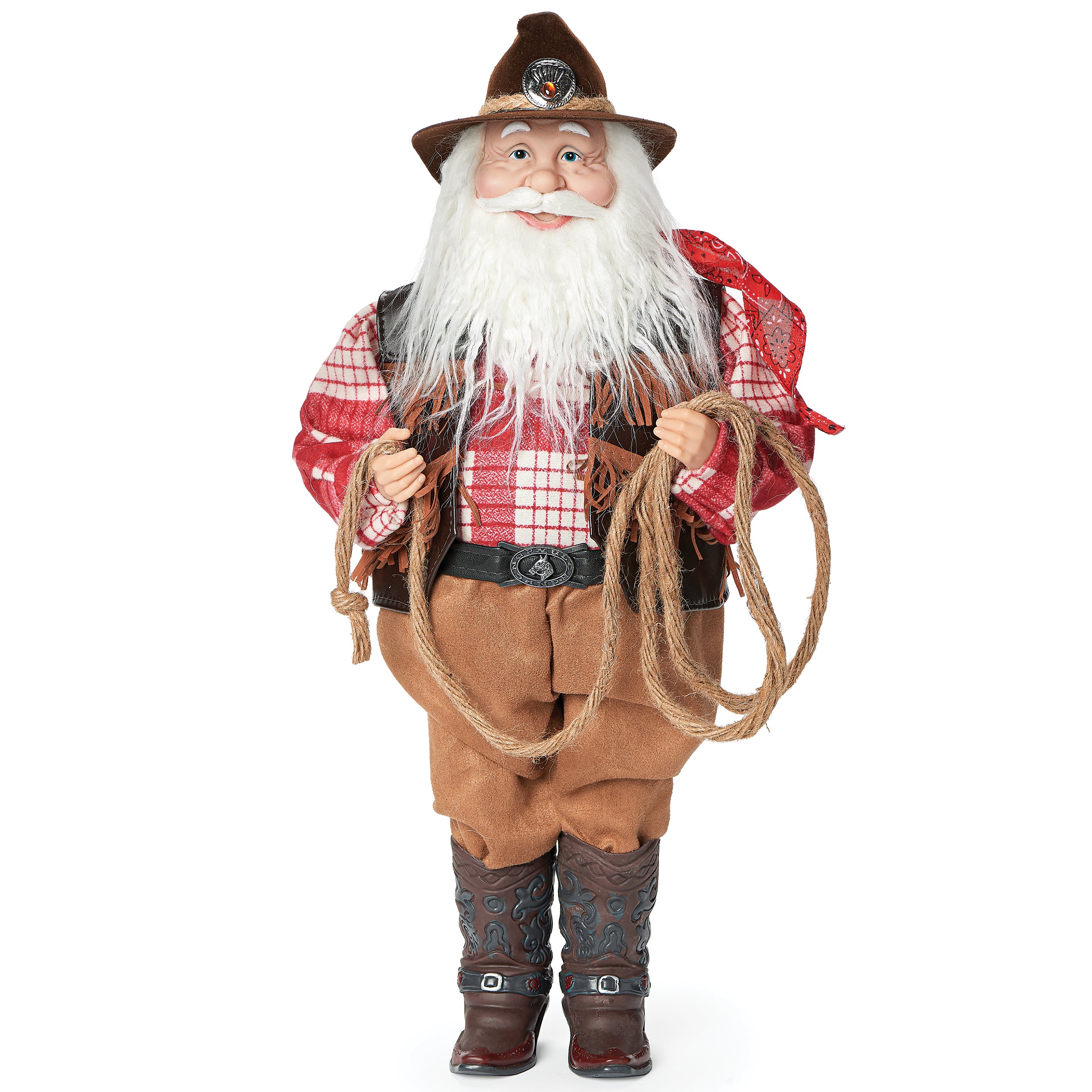 Cowboy Santa Figure