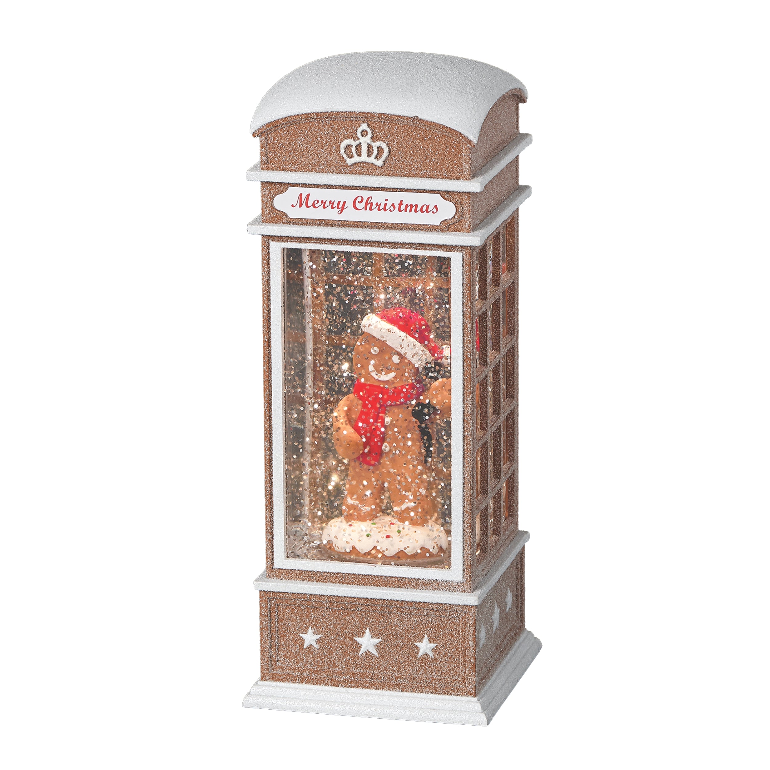 Confetti Lites Gingerbread Christmas Phone Booth