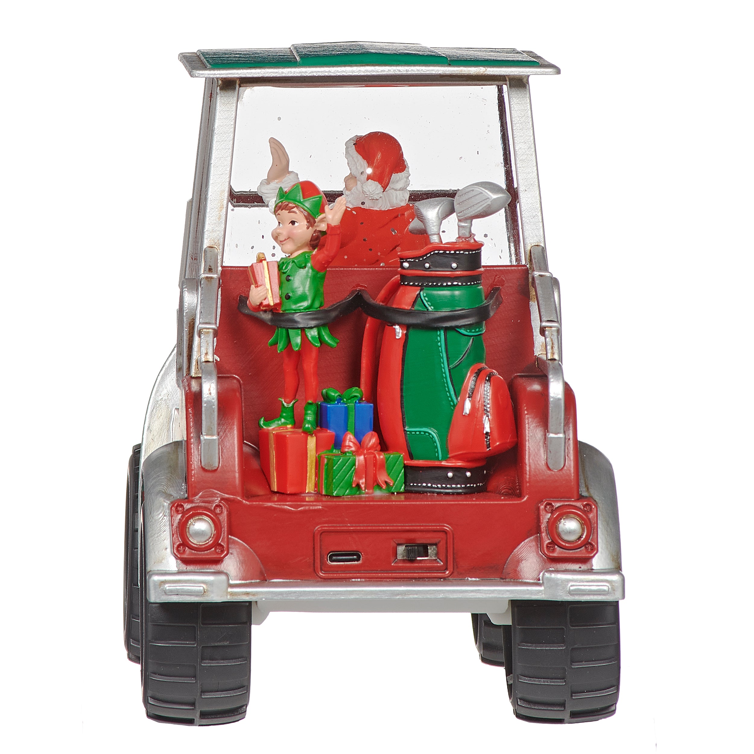 Confetti Lites Lighted Swirl Santa's Jolly Golf Cart Ride