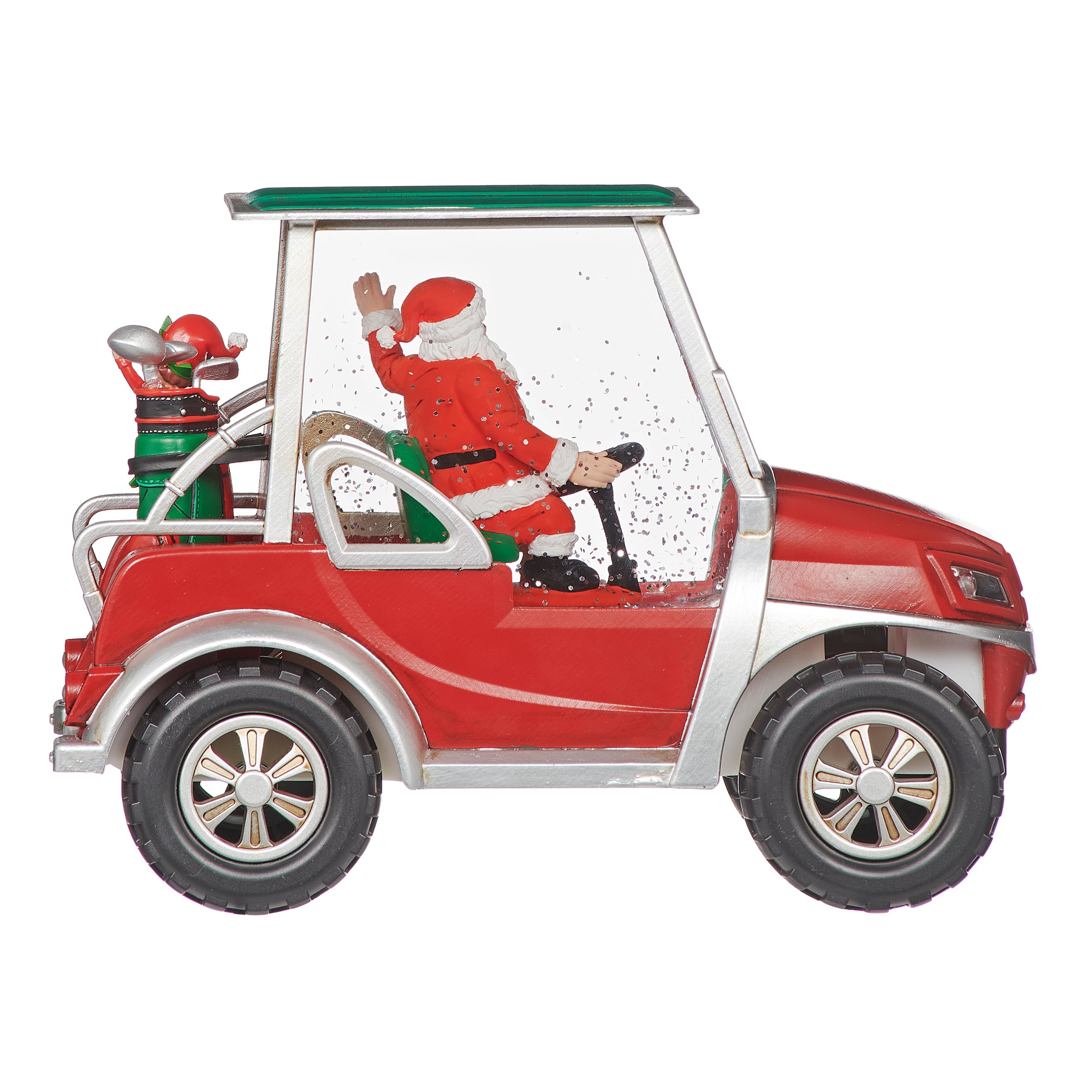 Confetti Lites Lighted Swirl Santa's Jolly Golf Cart Ride