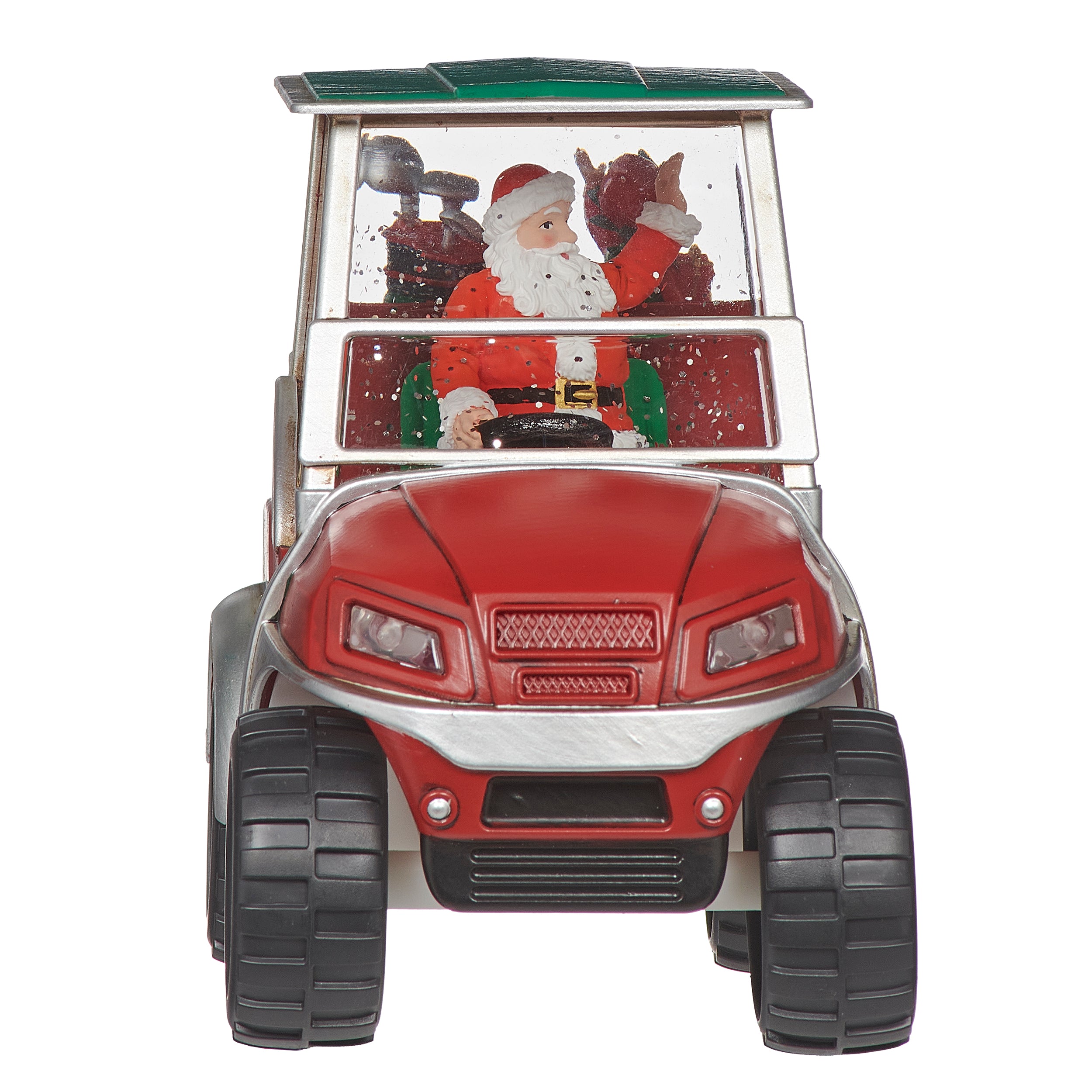 Confetti Lites Lighted Swirl Santa's Jolly Golf Cart Ride