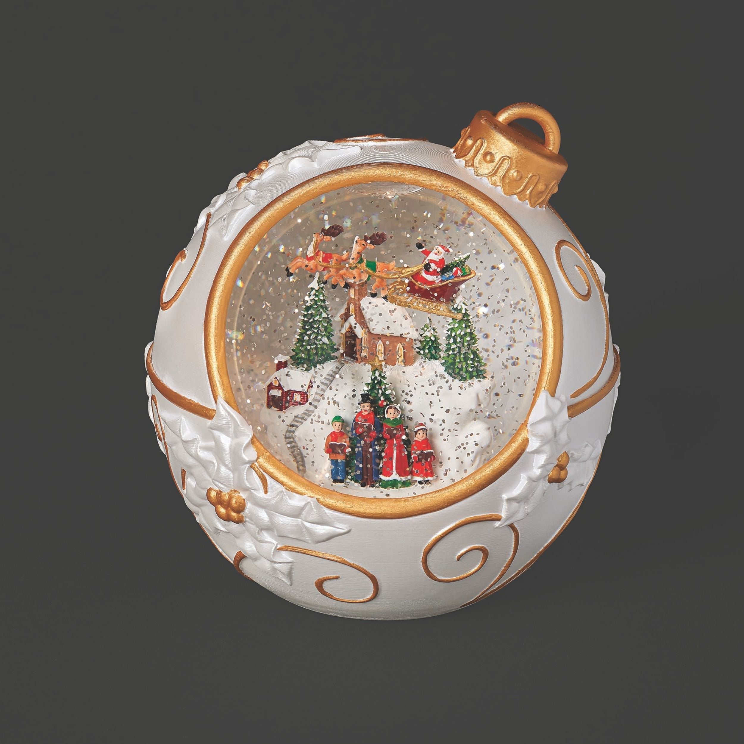 Confetti Lites Lighted Musical Swirl Caroler Ornament