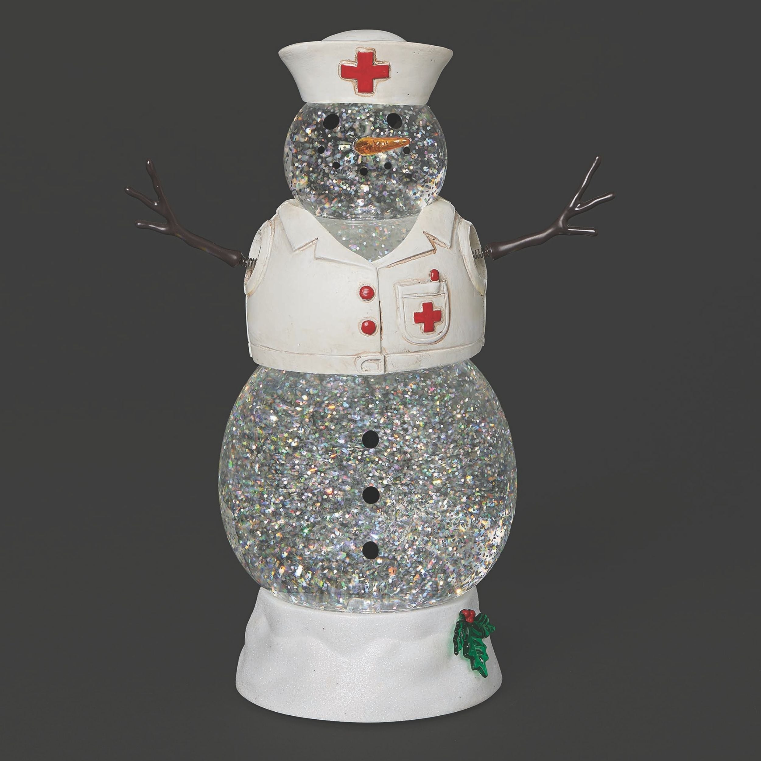 Confetti Lites Lighted Swirl Healthcare Snowman