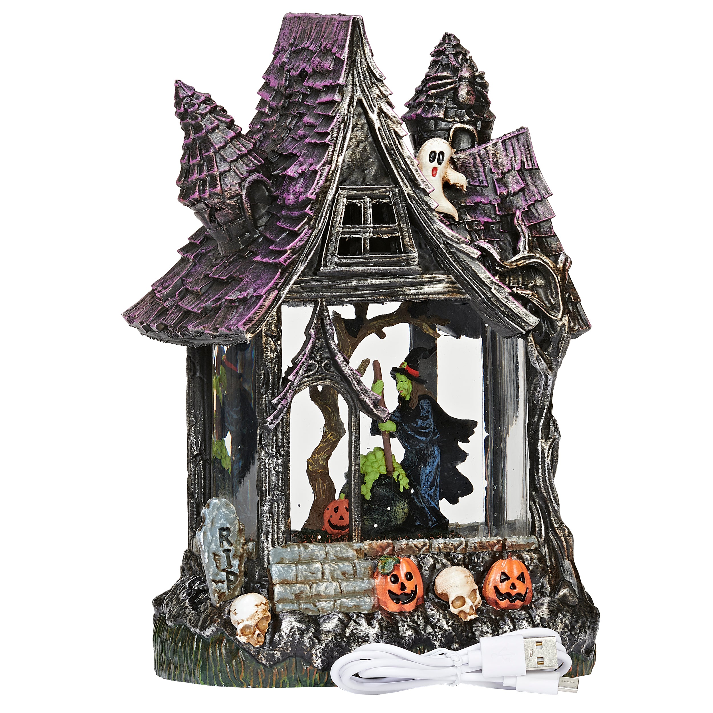 Haunted house with a witch inside