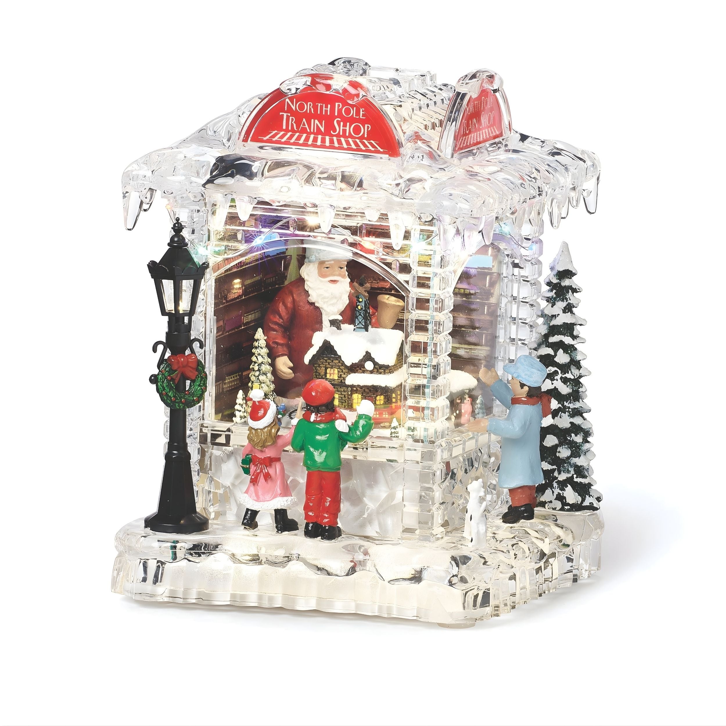 Amusements Lighted Musical Rotating North Pole Train Shop