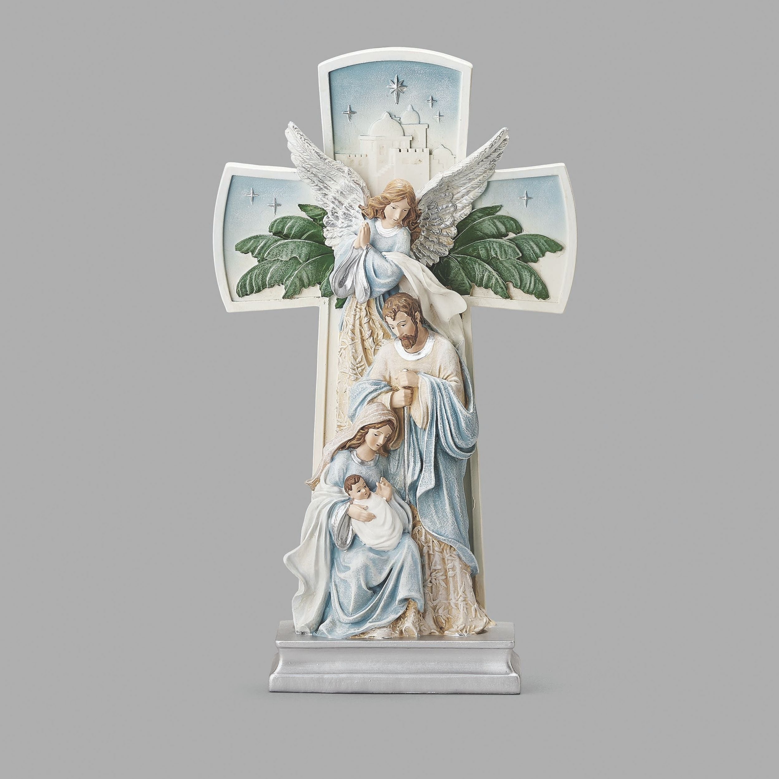 Holy Family & Angel Figure on Cross