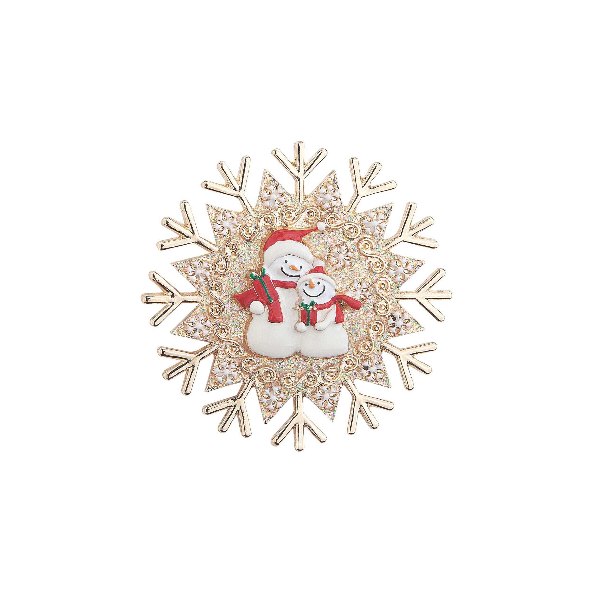 "If Kisses were Snowflakes" Snowman Pin