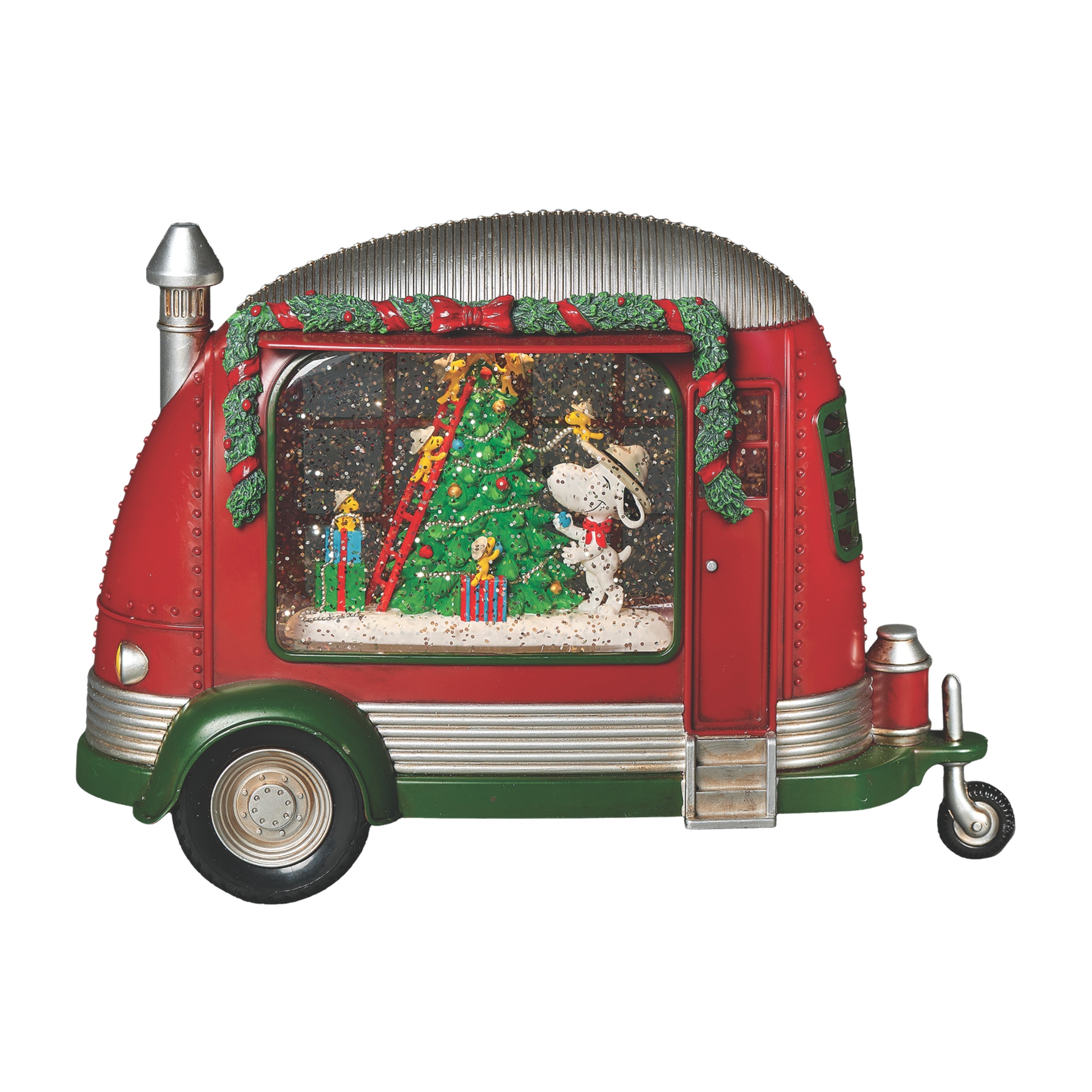Peanuts Christmas Lighted Swirl Snoopy Scout Camper - Confetti Lites