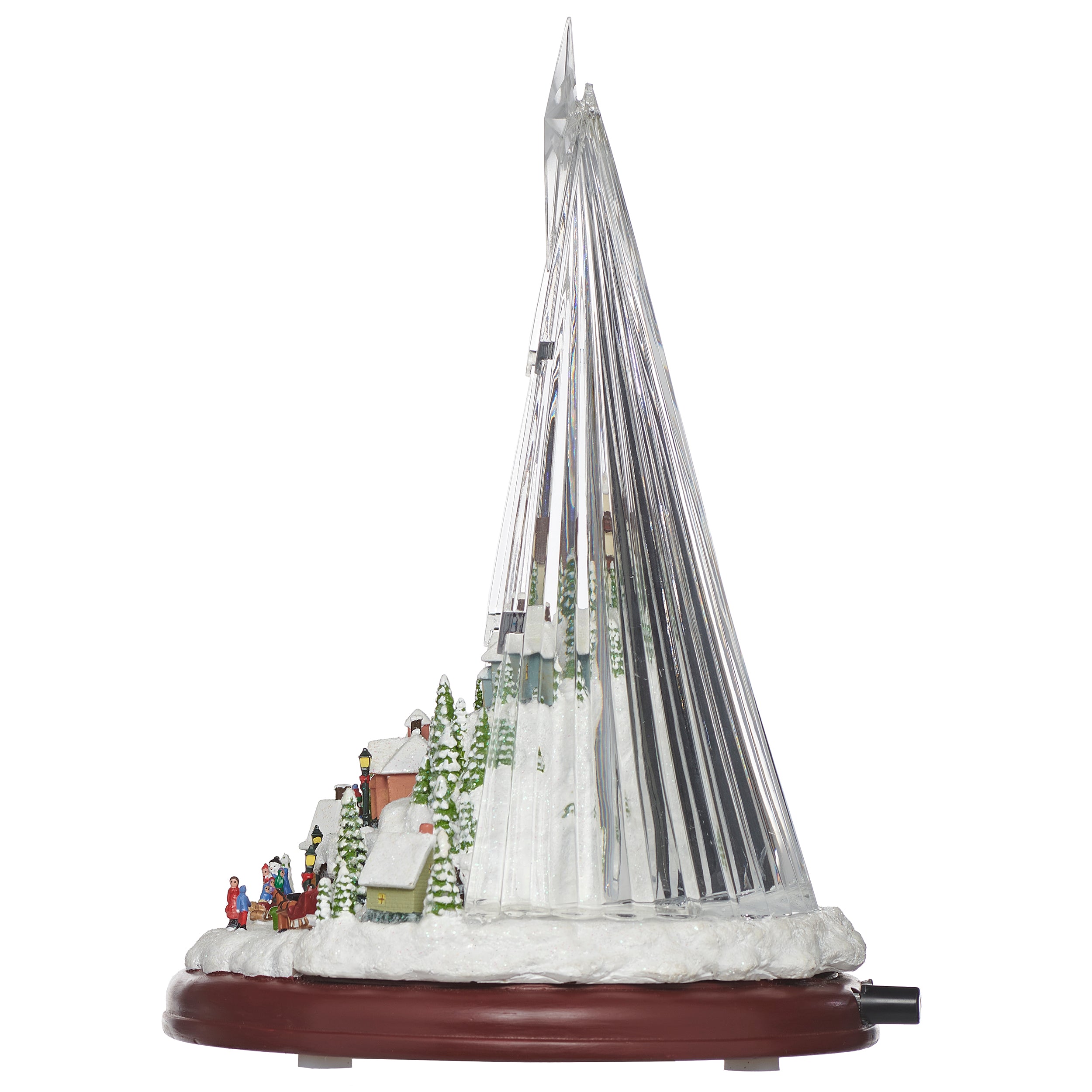 Amusements Snowy Musical Village Figure with the Star of Bethlehem