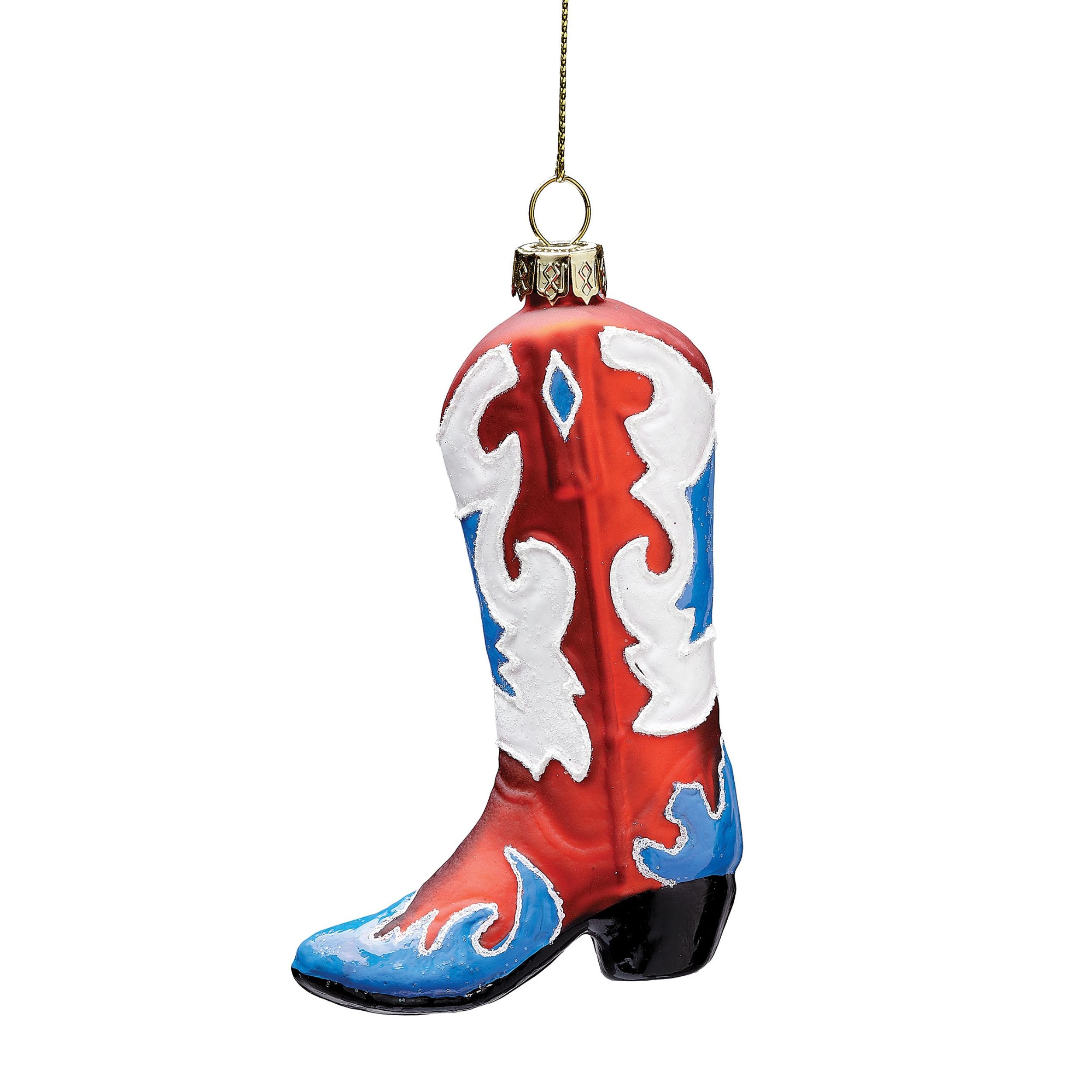 Patriotic Cowboy Boot Ornament