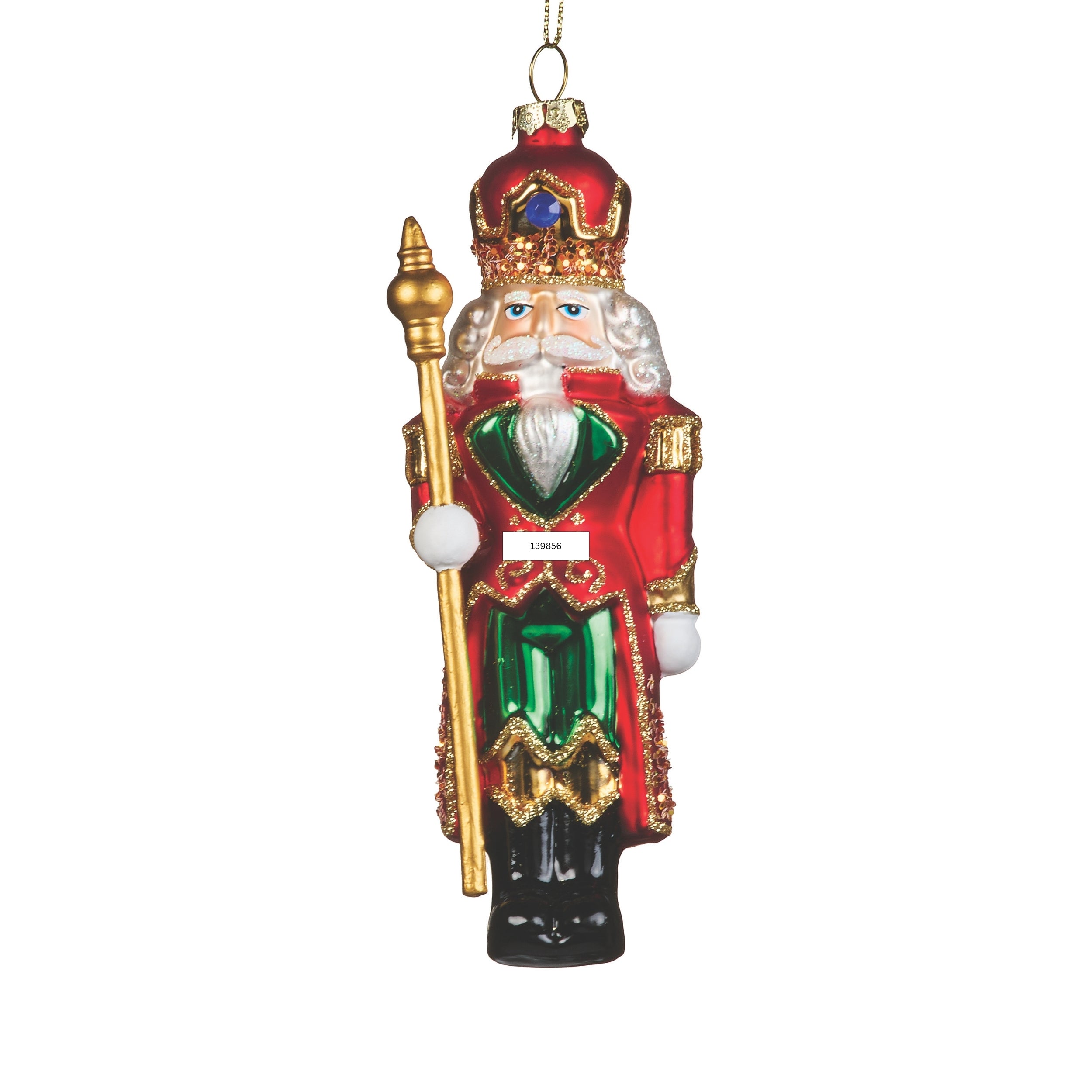 Nutcracker Glass Ornament