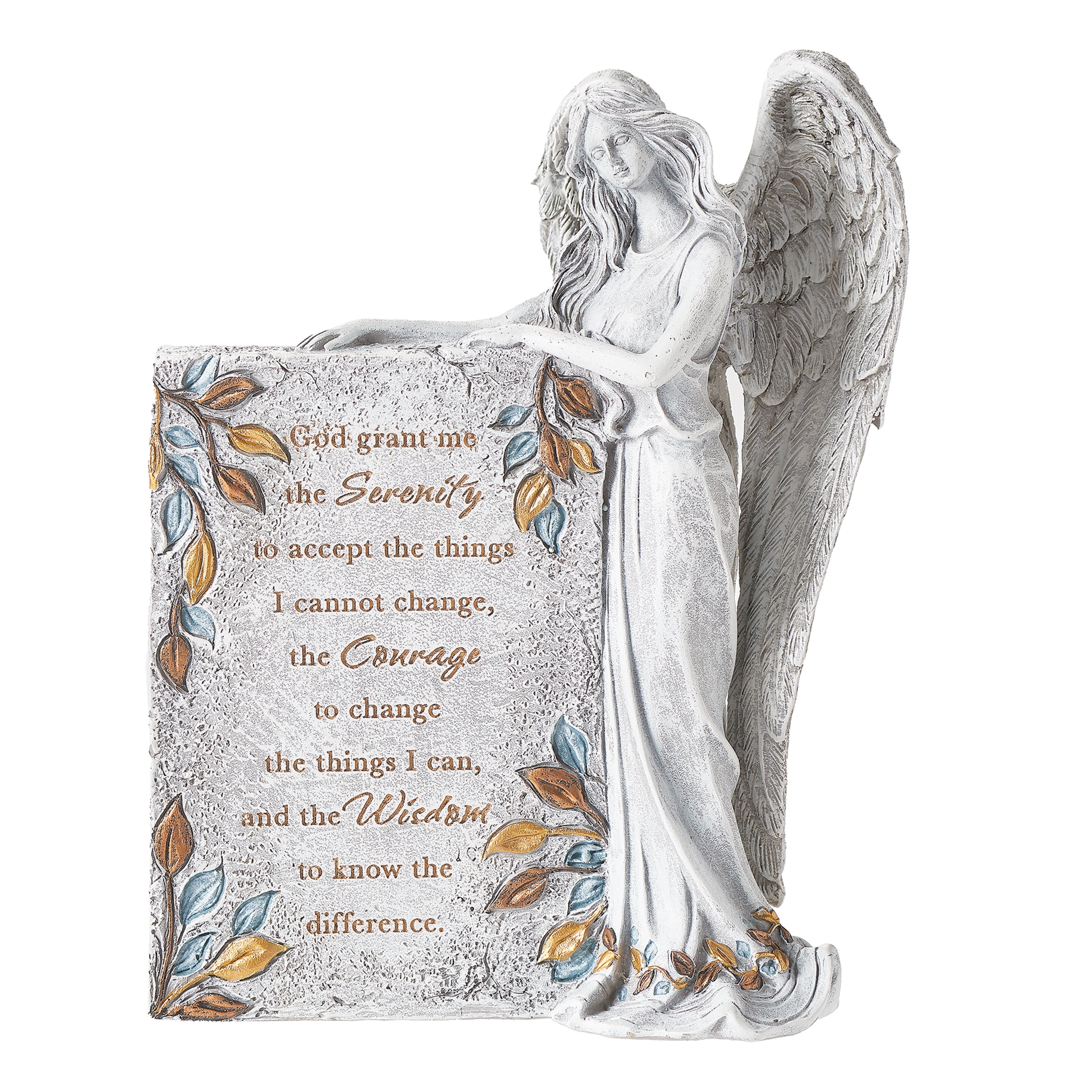 Angel with Serenity Prayer Figure