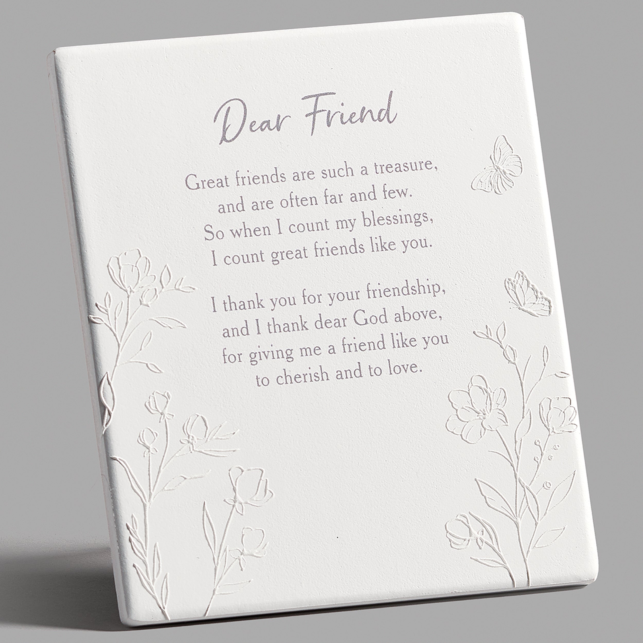 Dear Friend Wall Plaque with Easel Back