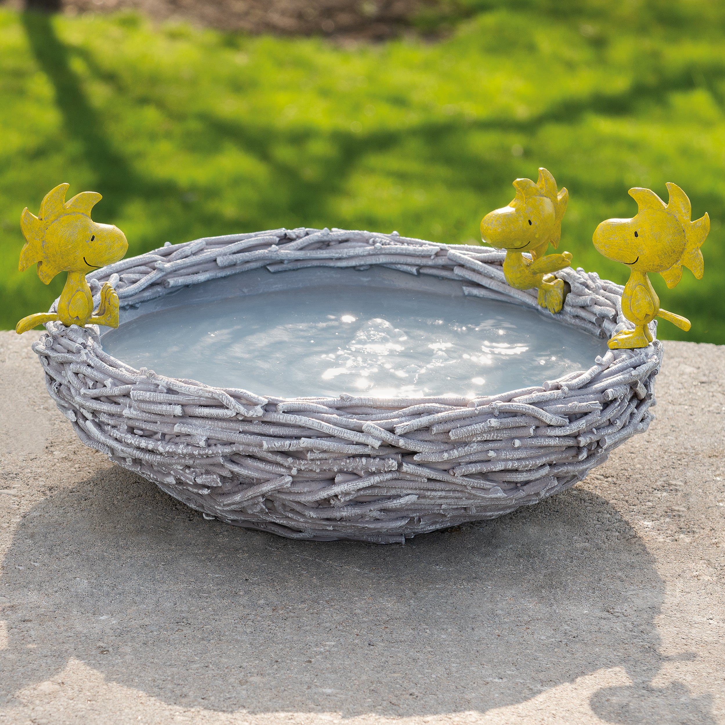 Peanuts Woodstock Bird Bath Set