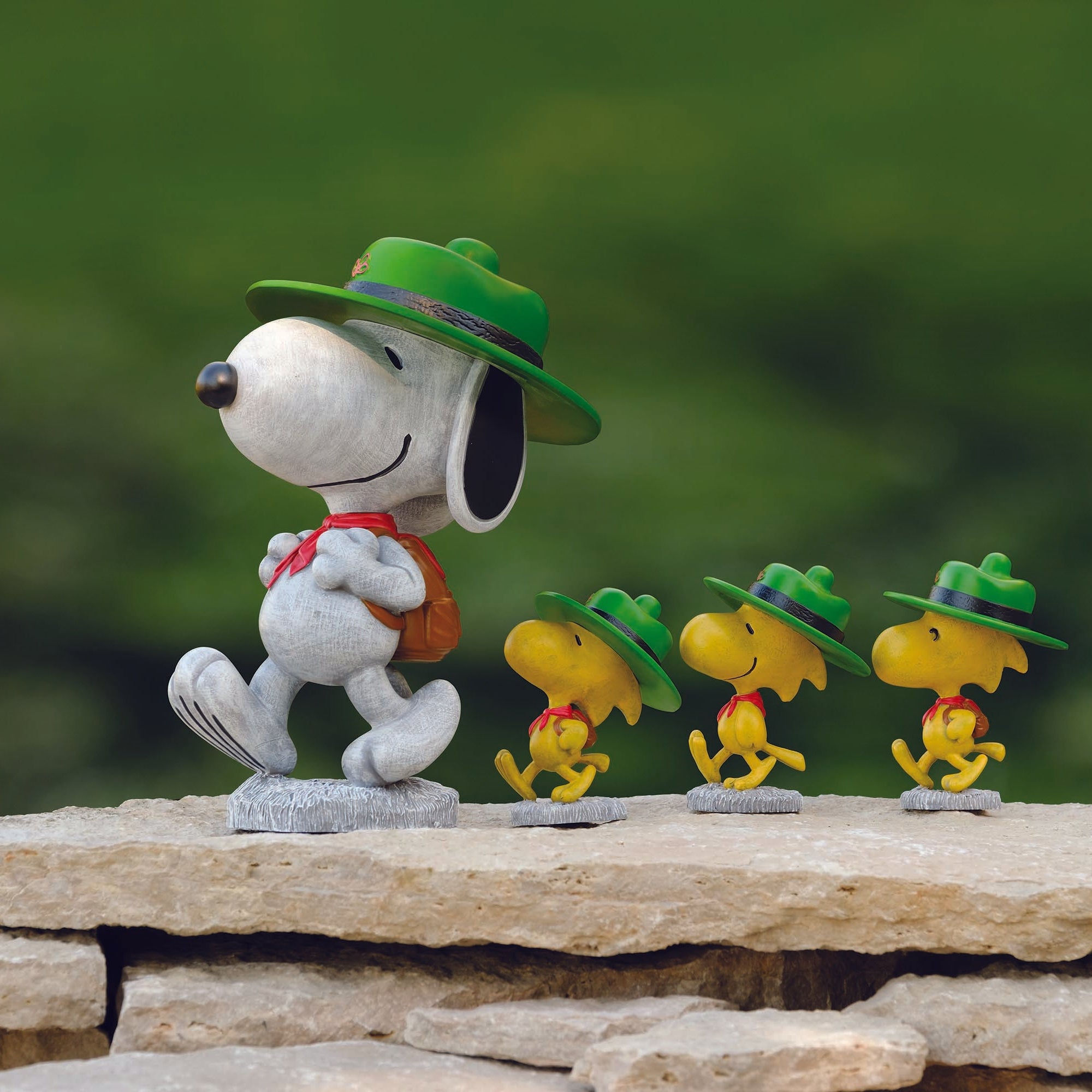 Peanuts Beagle Scouts Garden Figure