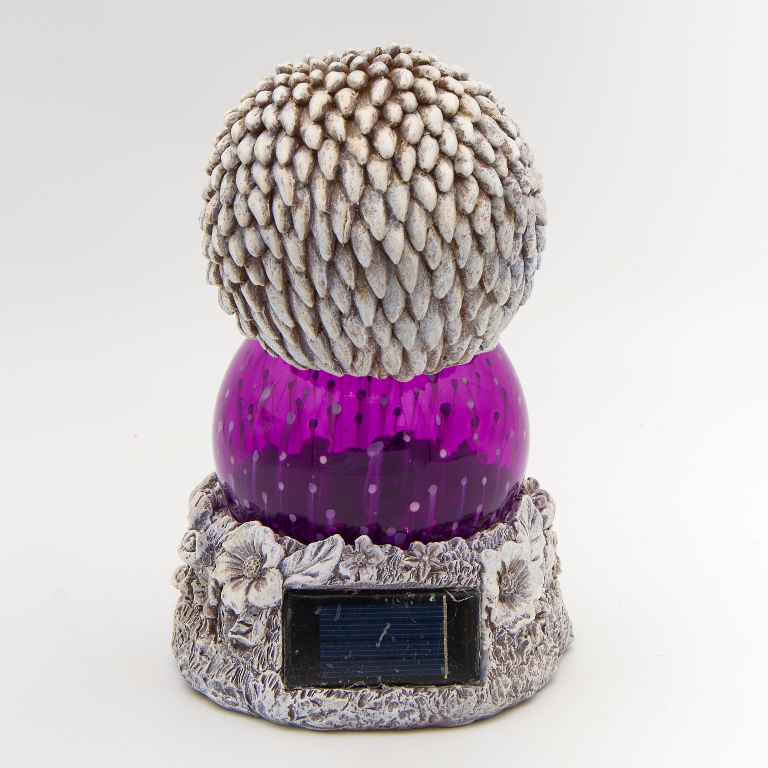 Pudgy Pals Solar-Powered Hedgehog Garden Statue