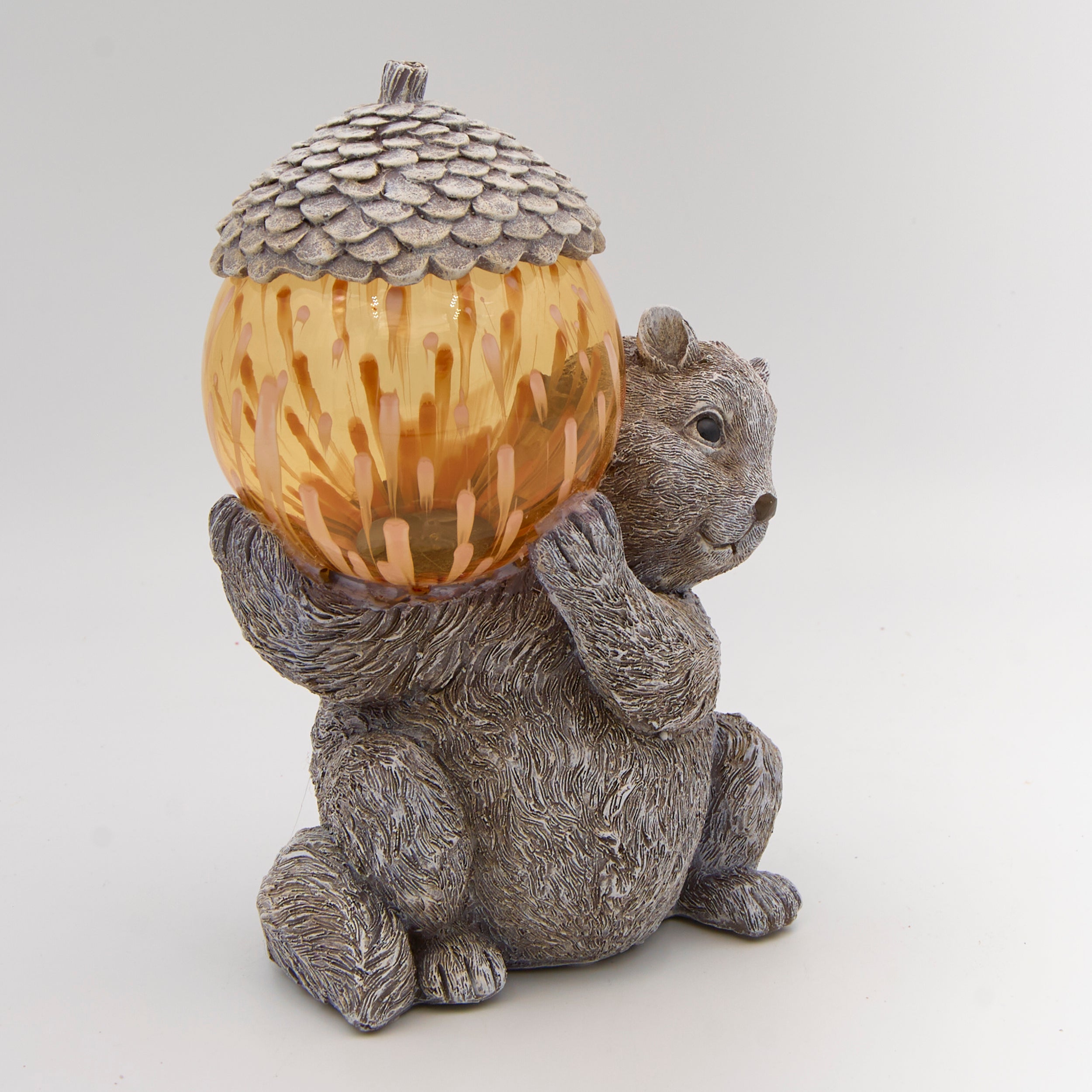 Pudgy Pals Solar-Powered Chipmunk Garden Statue