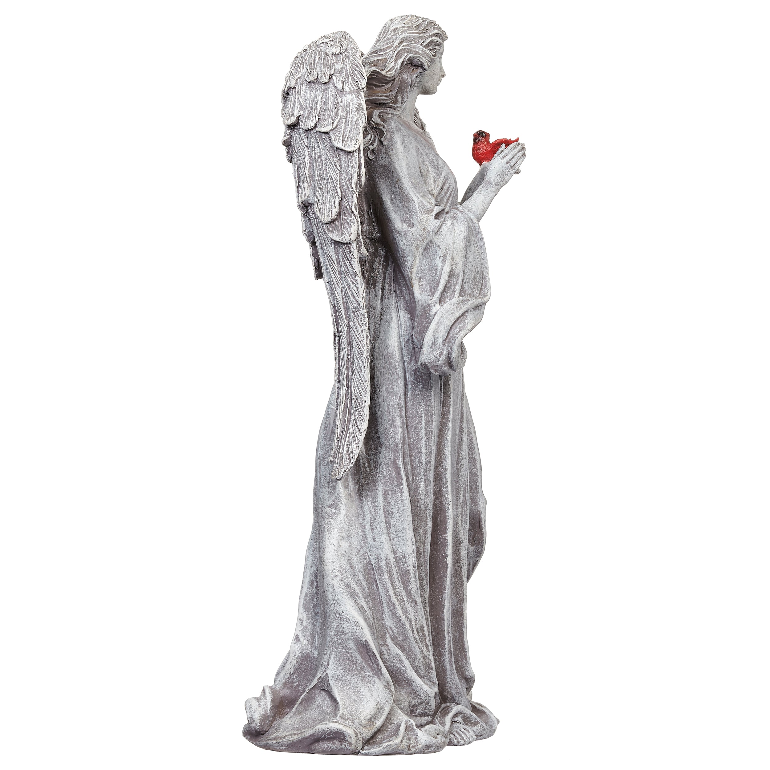 Standing Angel with Cardinal Memorial Statue