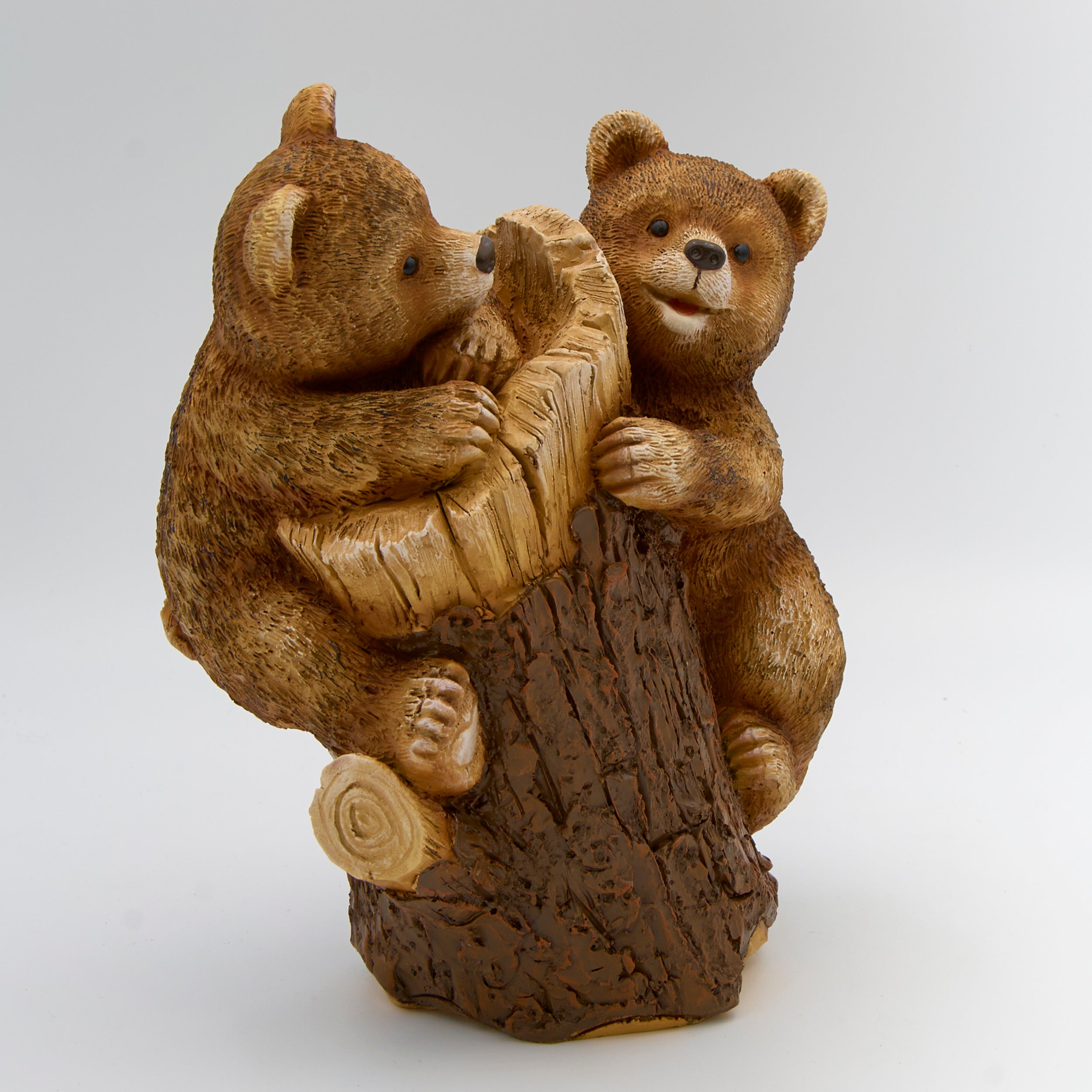 Bear Cubs Climbing Tree Garden Statue – Timber Tails Collection