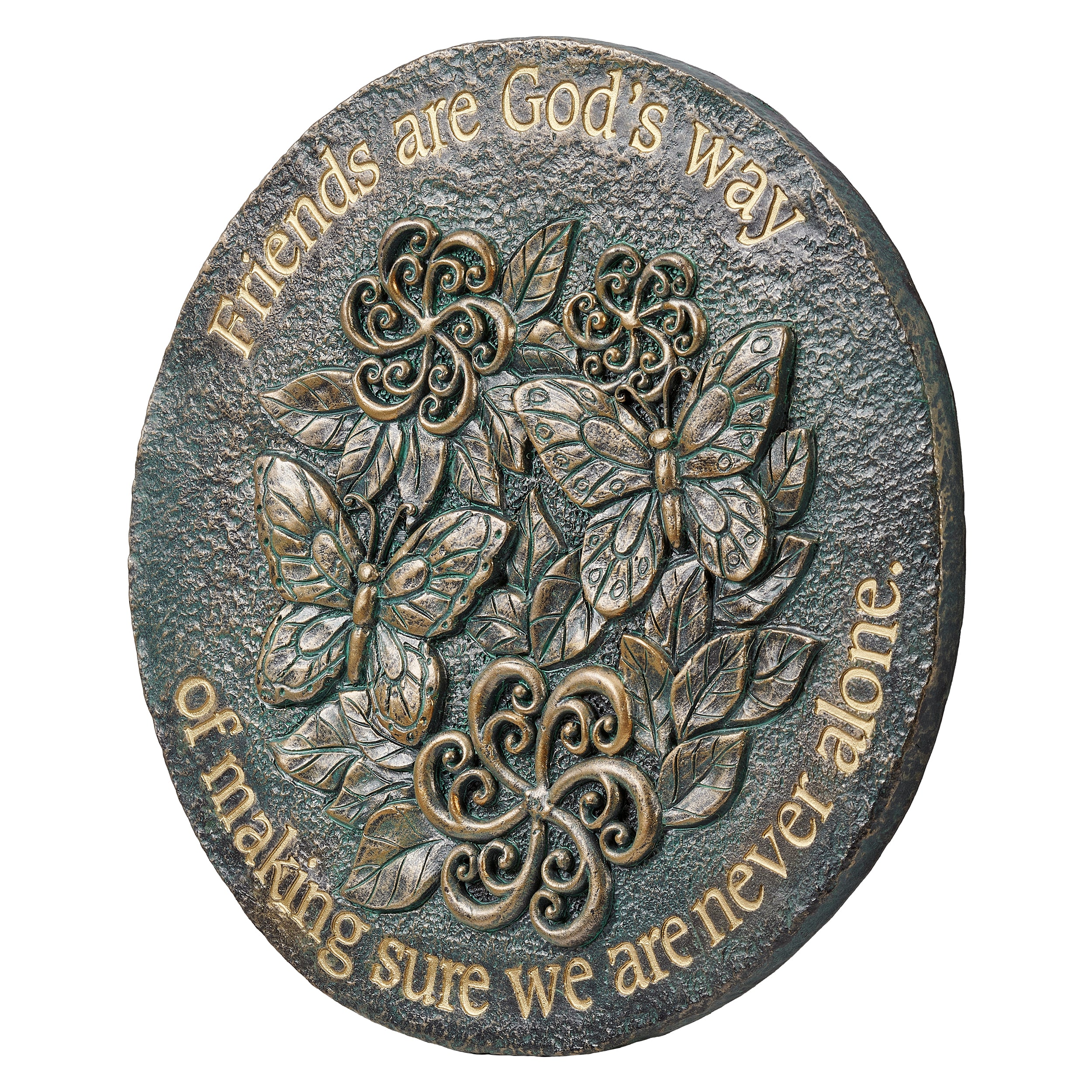 Friends Are God's Way Bronze Stepping Stone